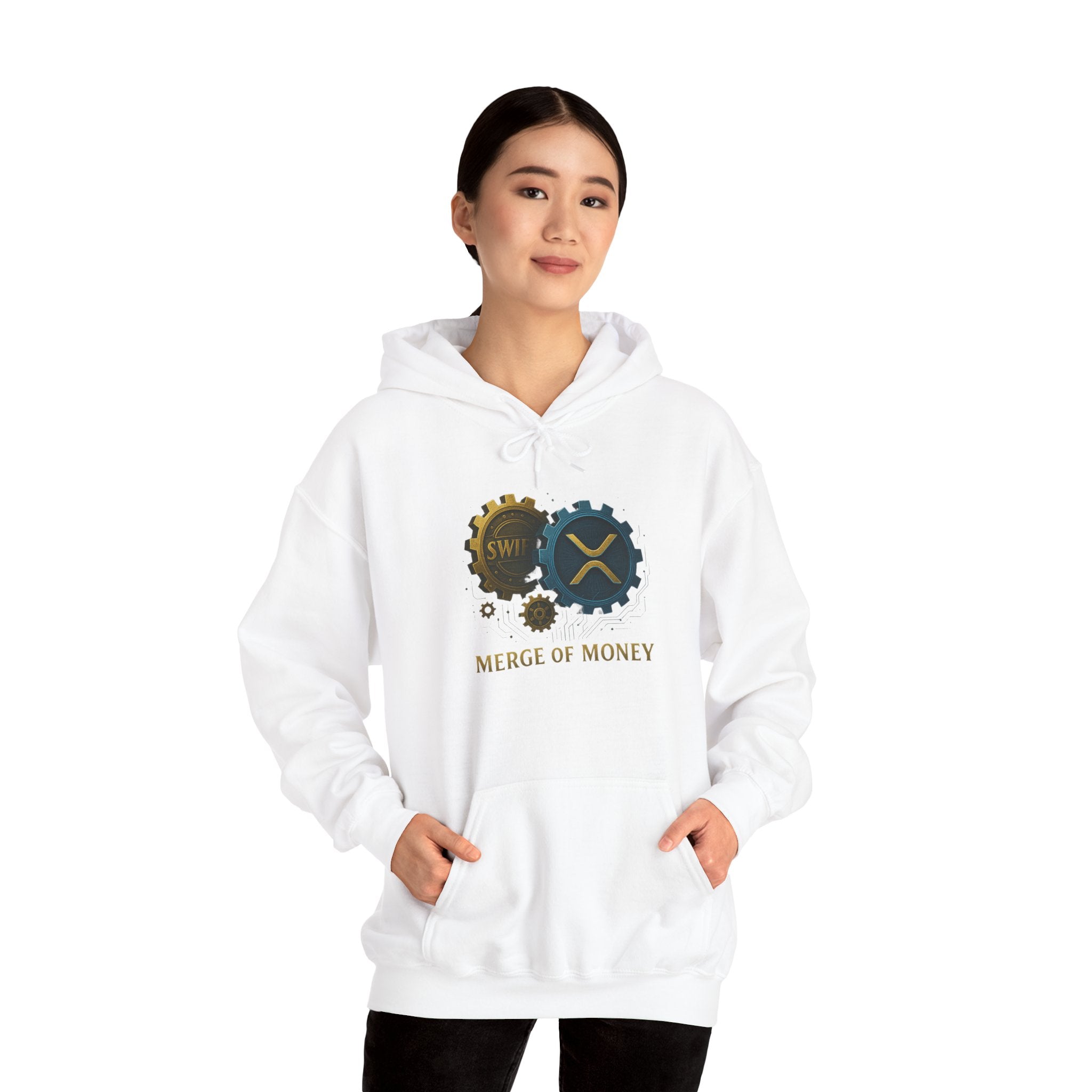 Merge of Money Hoodie — Financial Gears Graphic Pullover