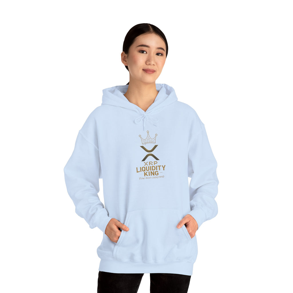 XRP Liquidity King Hoodie — Crypto Logo Pullover for Traders & Investors