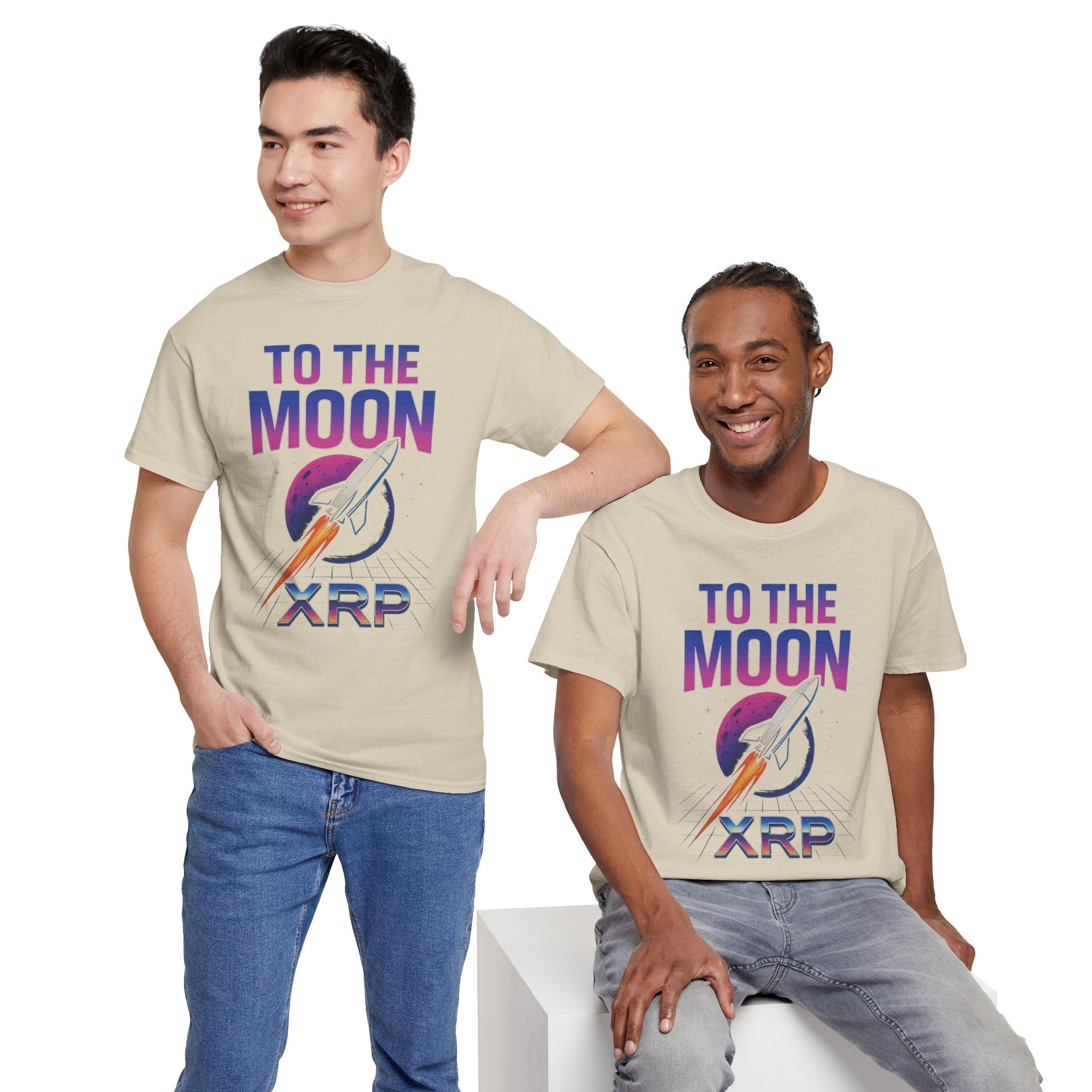 XRP 'To The Moon' T-Shirt — Crypto Investor Rocket Tee