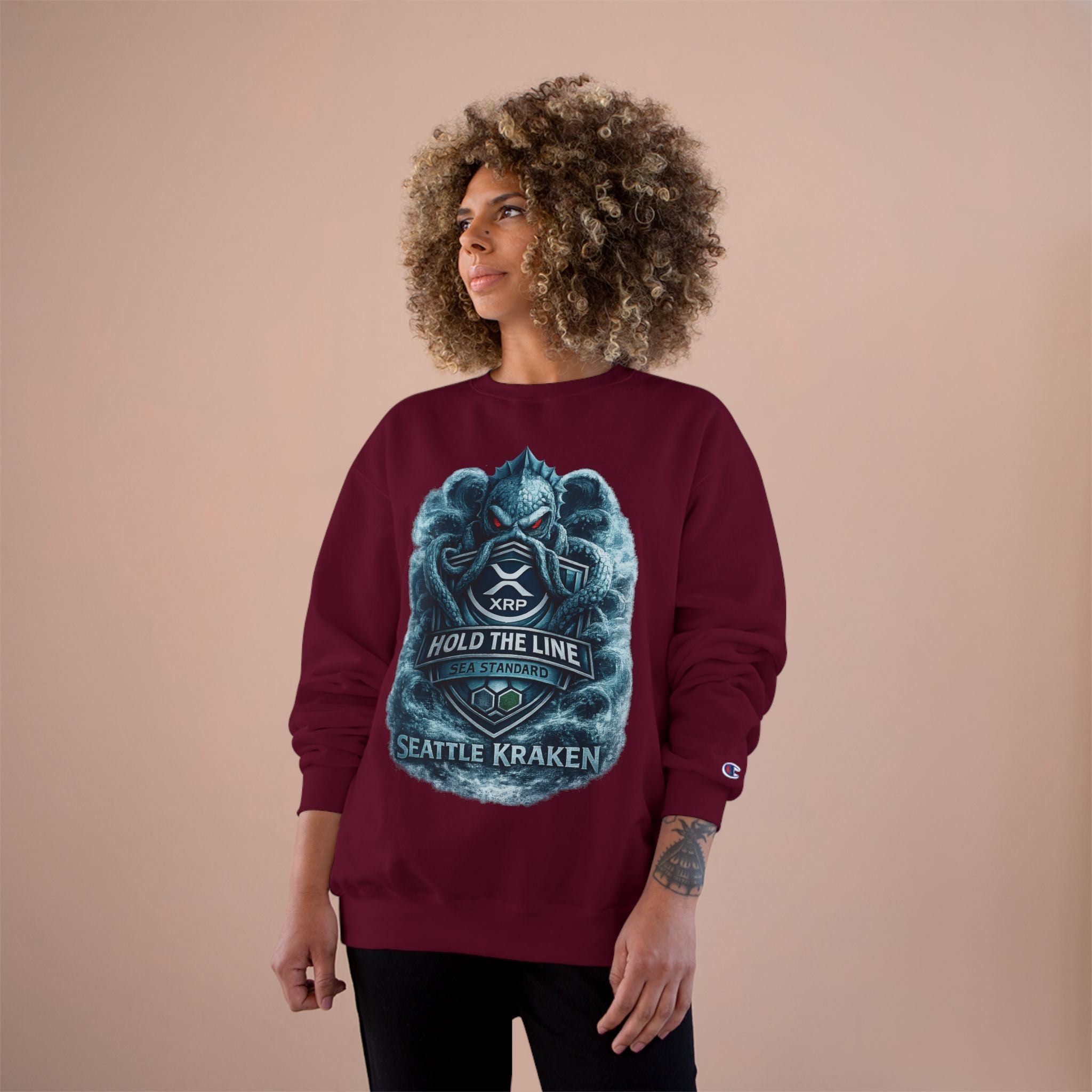 Seattle Kraken Sweatshirt — "Hold The Line" Nautical Graphic Crewneck