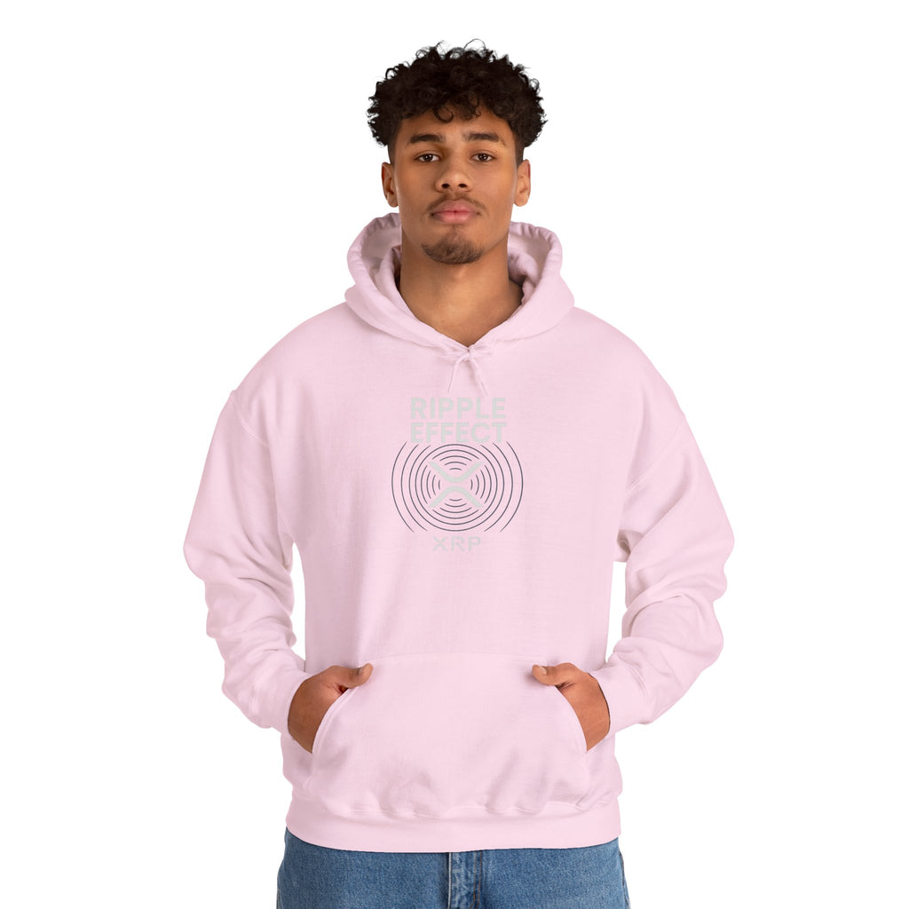 Ripple Effect Hoodie — Minimal Concentric Wave Graphic Sweatshirt
