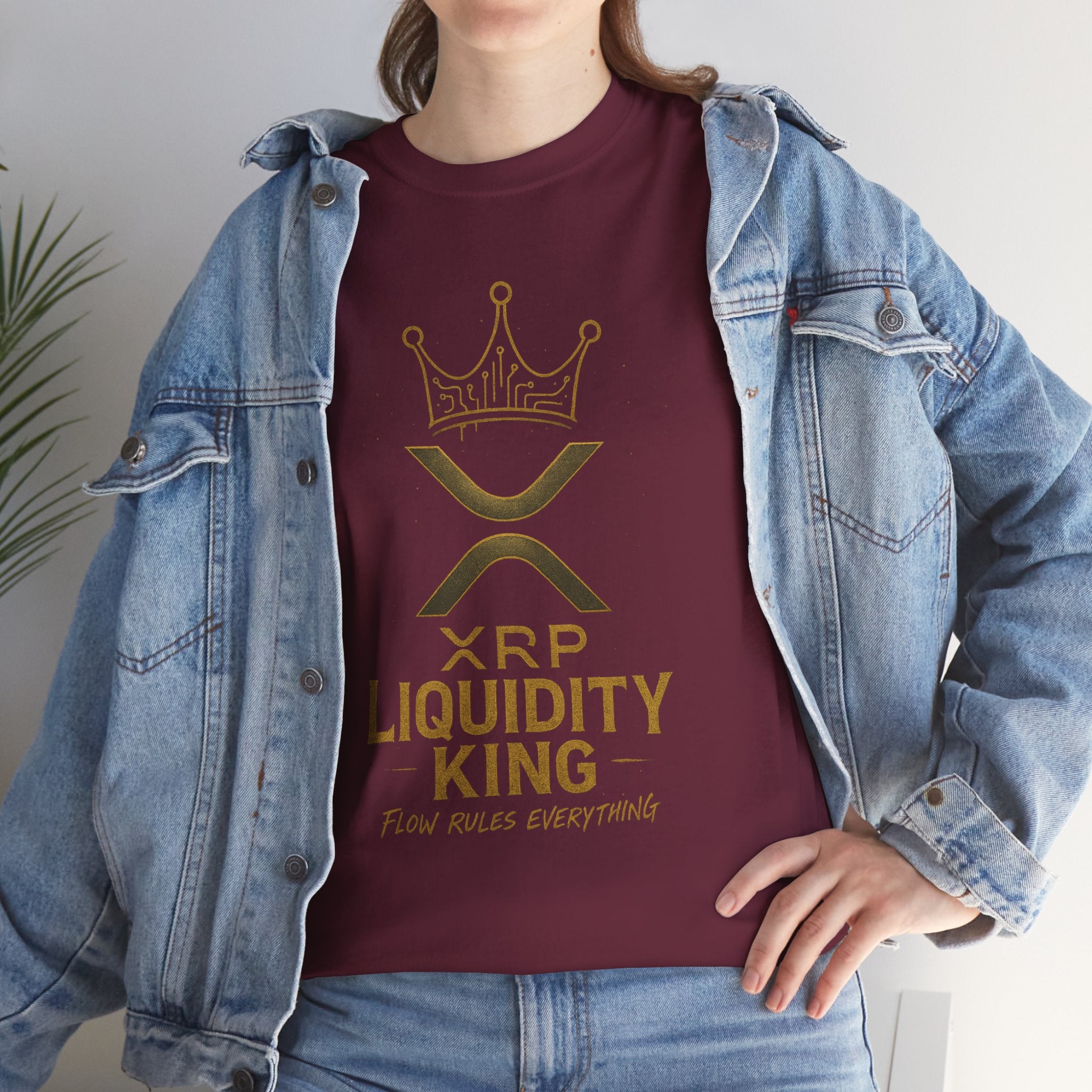 XRP Liquidity King Tee — Crypto Crown T-Shirt
