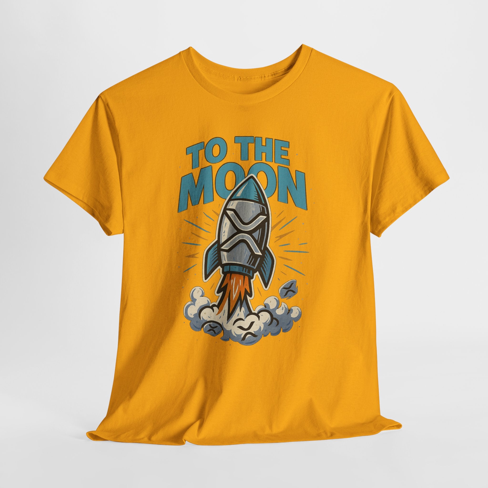 To The Moon Rocket T-Shirt — Space Graphic Tee for Crypto & Space Enthusiasts