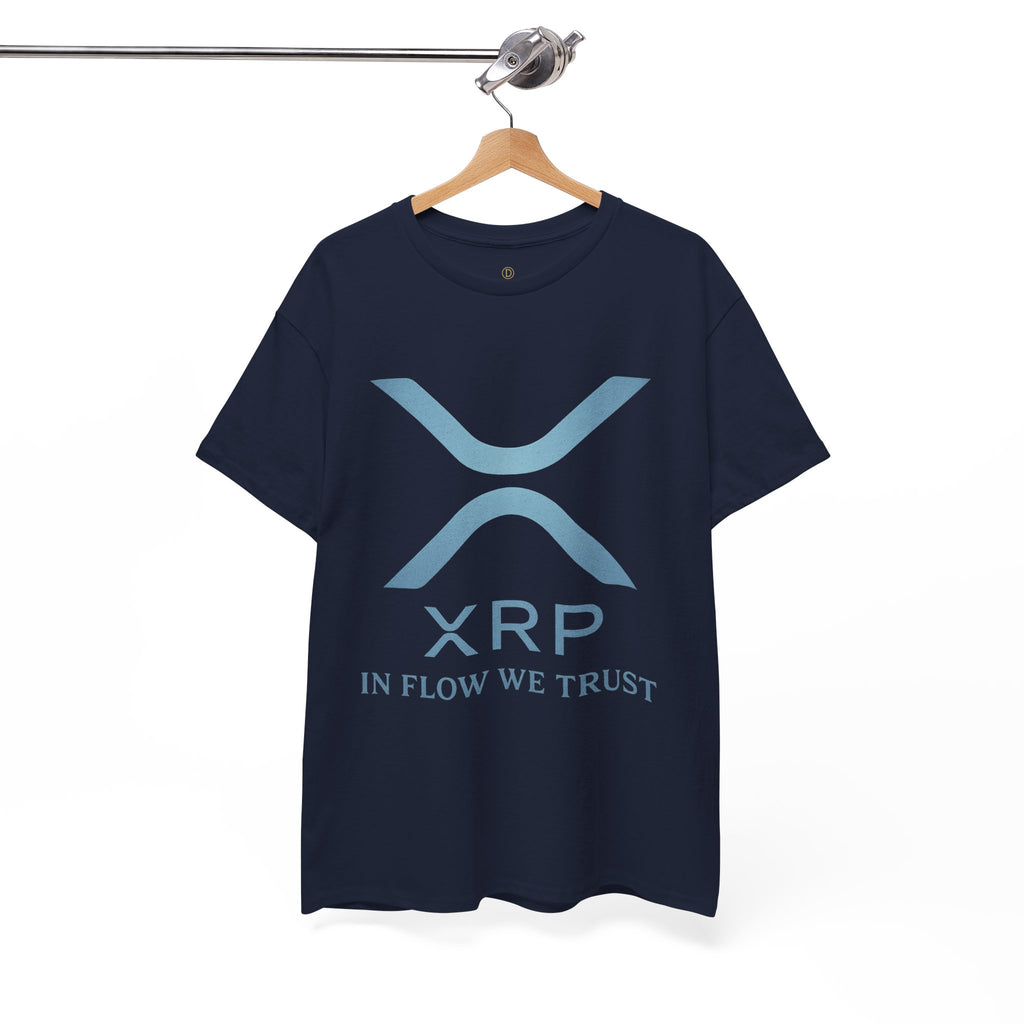 XRP Crypto Tee — "In Flow We Trust" Ripple Logo T-Shirt