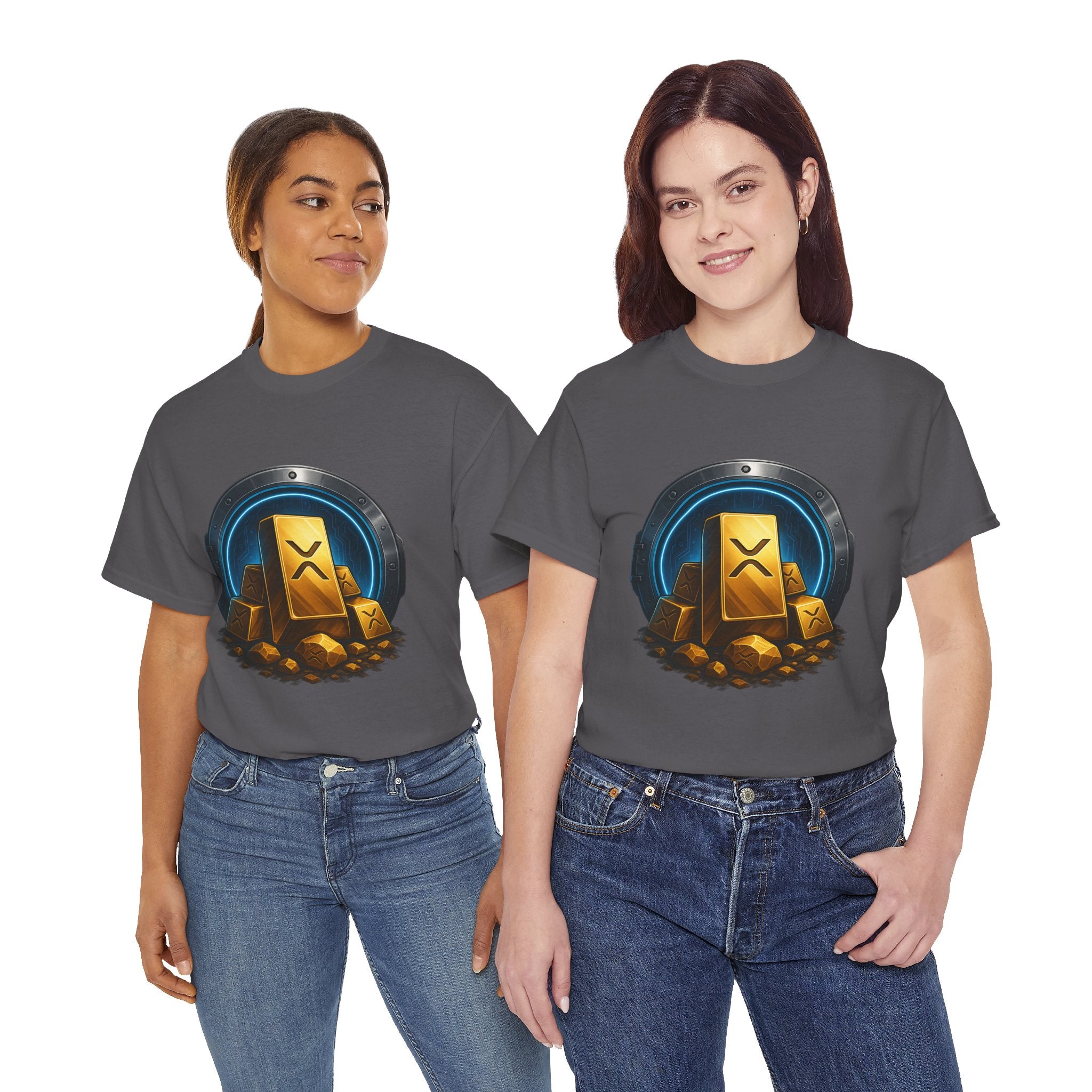 Crypto Gold Bars T-Shirt — Ripple (XRP) Stack Graphic Tee