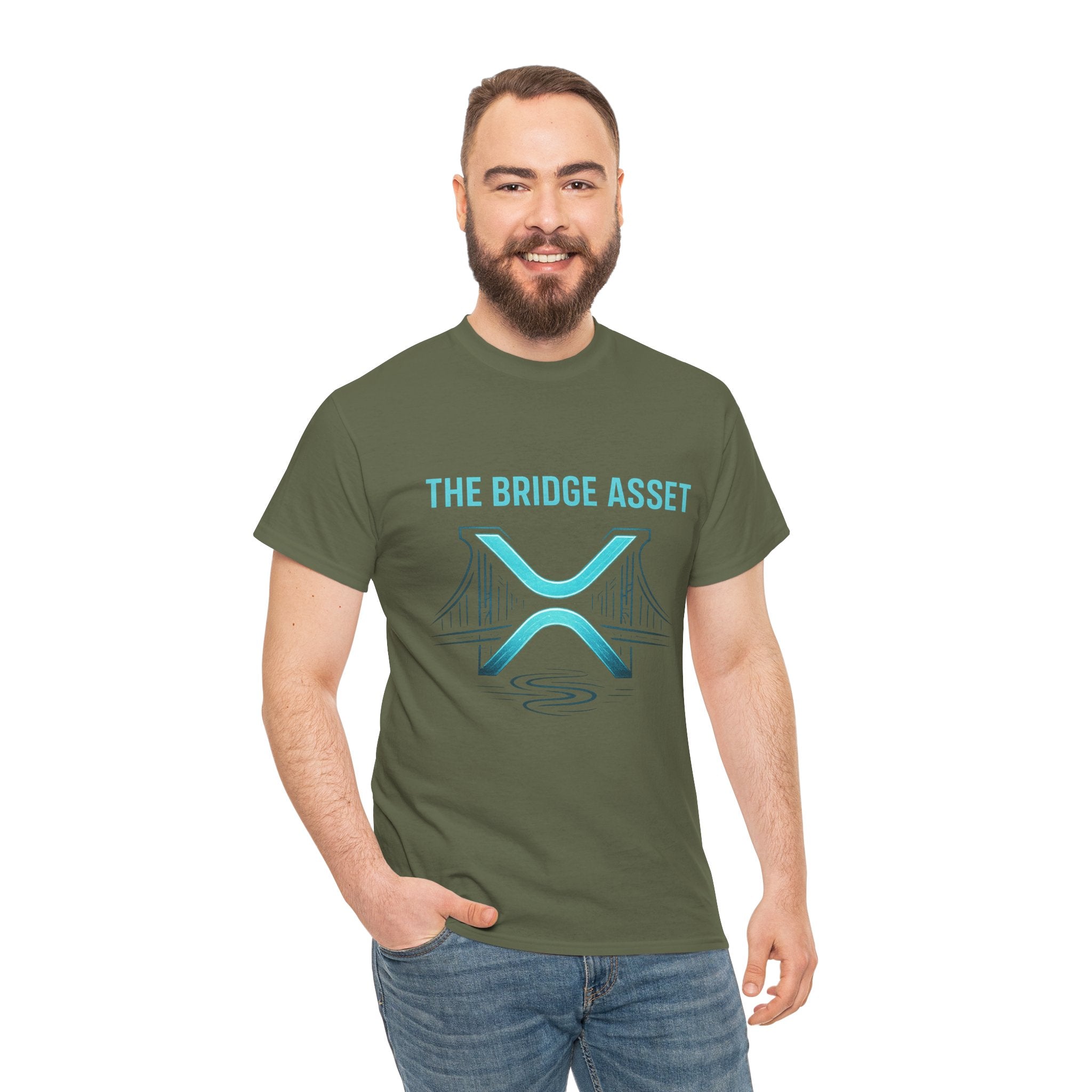 XRP 'The Bridge Asset' Graphic Tee — Crypto Ripple Logo Shirt