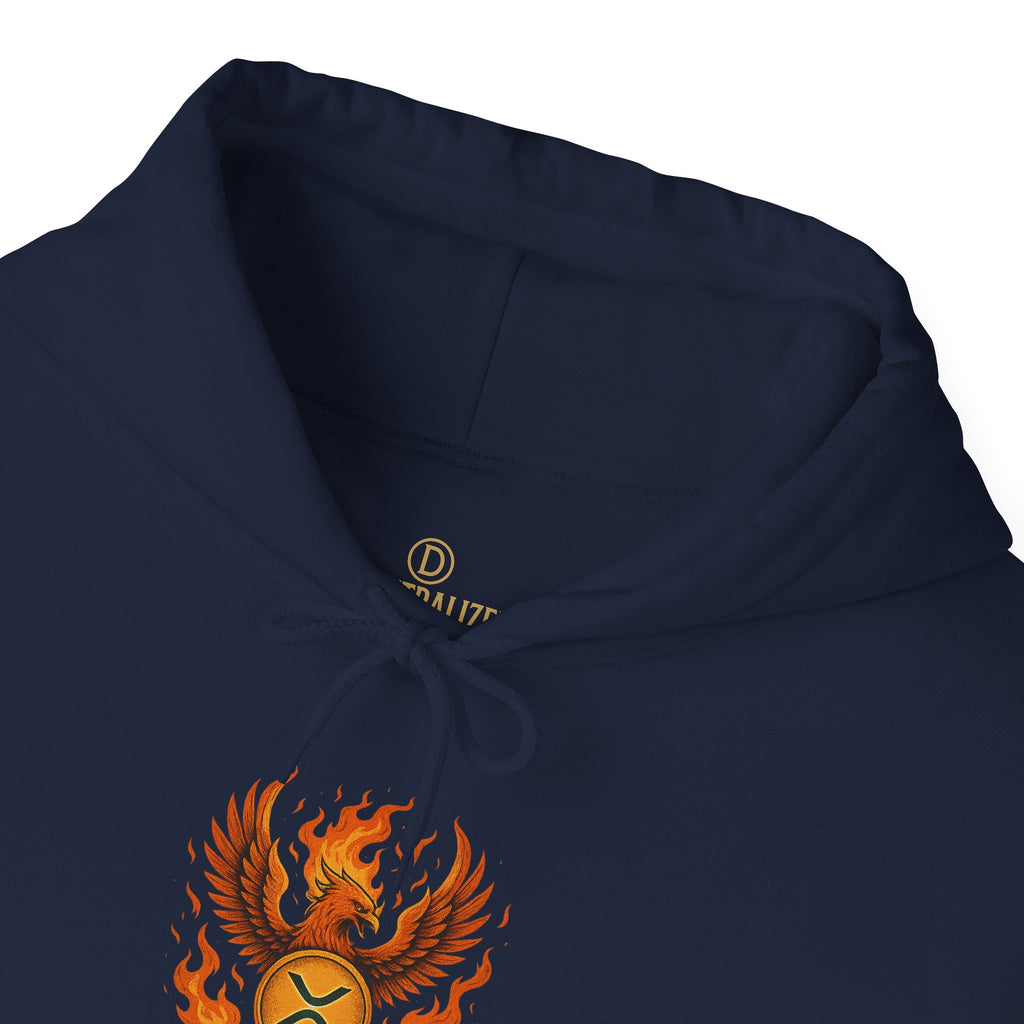 Phoenix Coin Hoodie — Fiery Phoenix Crest Sweatshirt