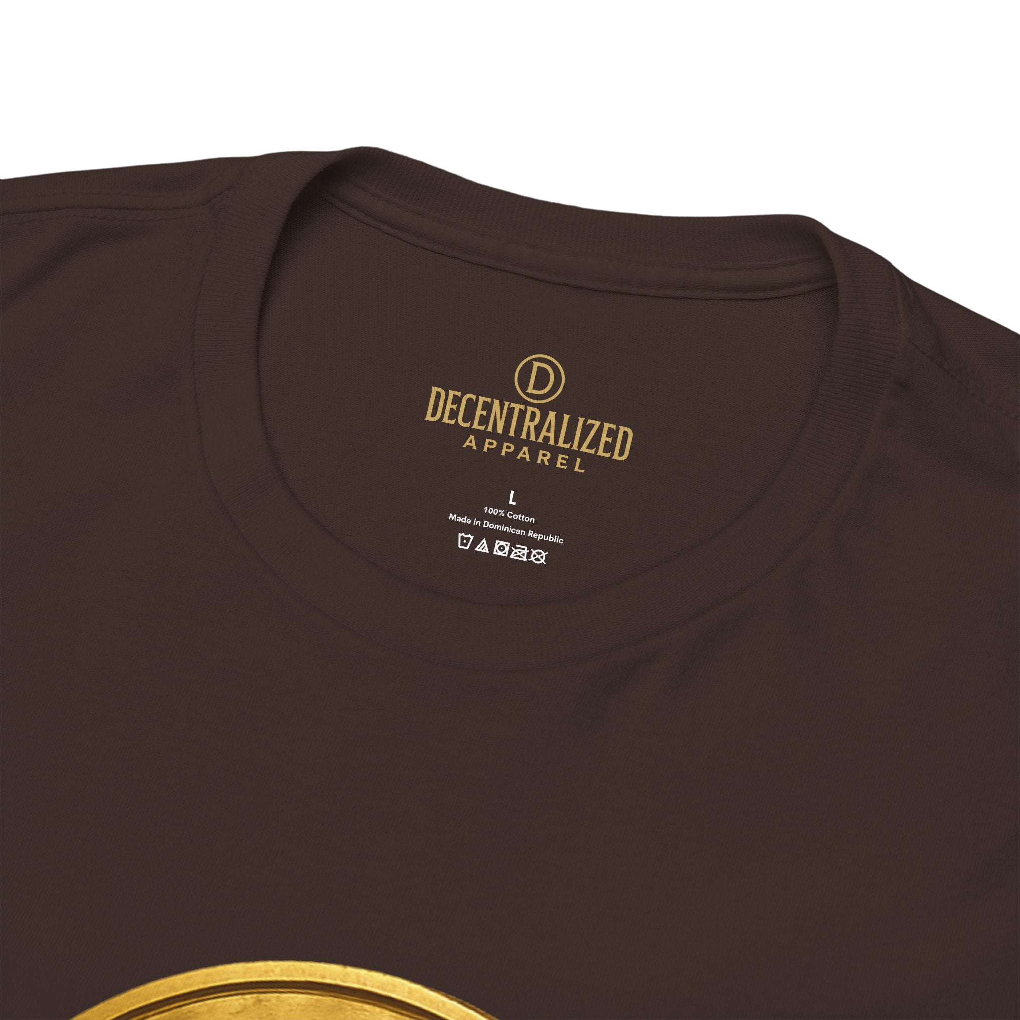 XRP Ledger Trophy T‑Shirt – Gold Ripple Coin on Pedestal Crypto Tee