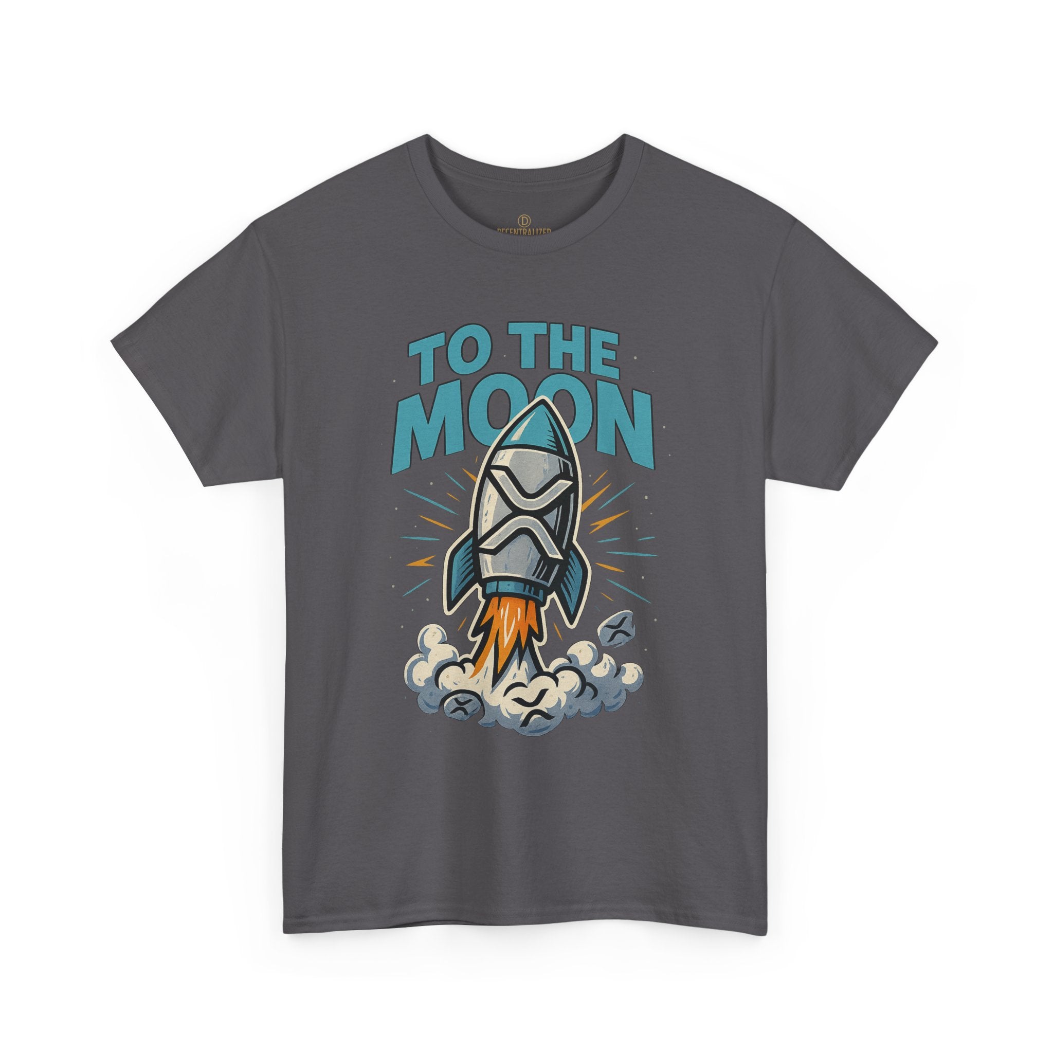 To The Moon Rocket T-Shirt — Space Graphic Tee for Crypto & Space Enthusiasts