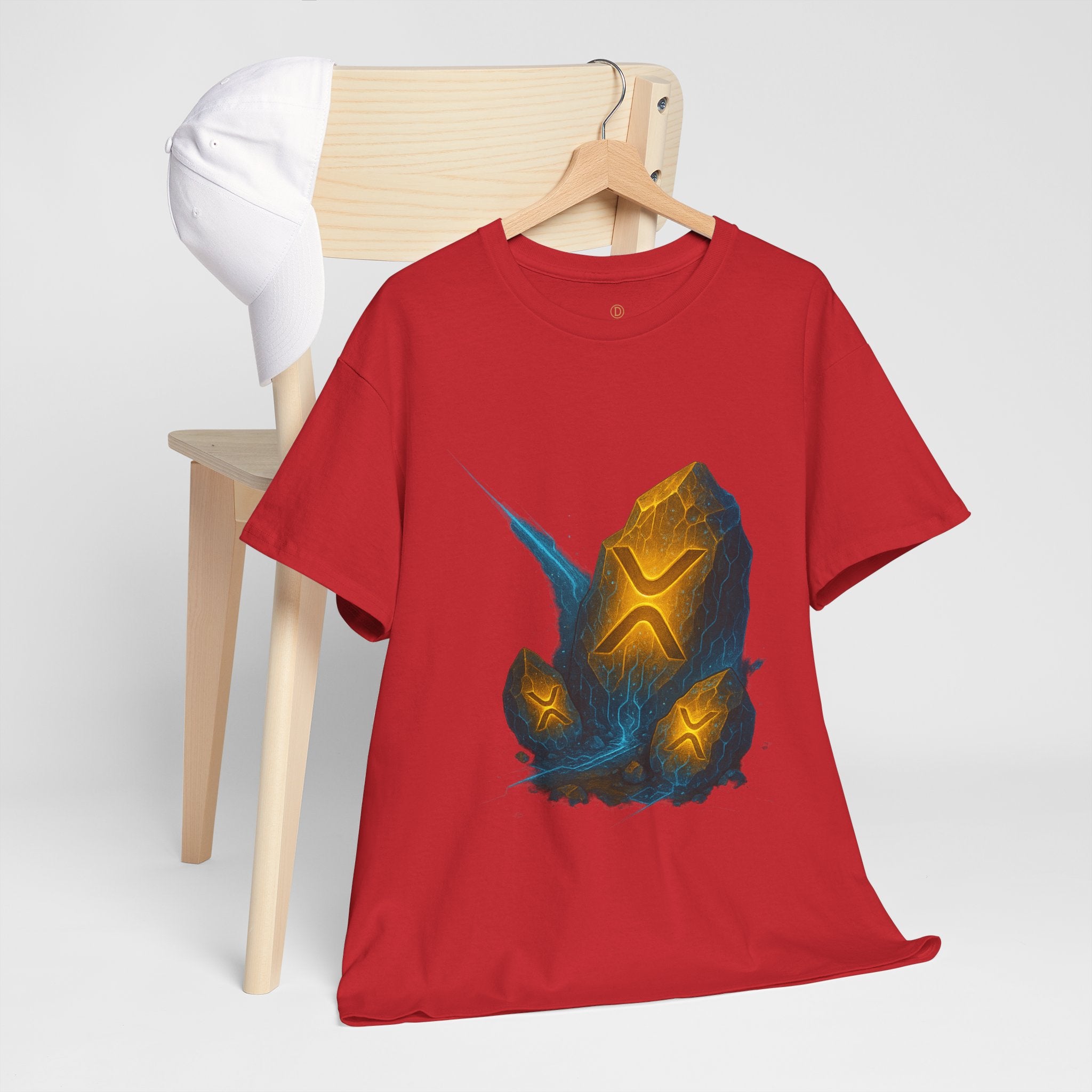 Rune Stone Graphic Tee — Glowing Mystic Rock T-Shirt