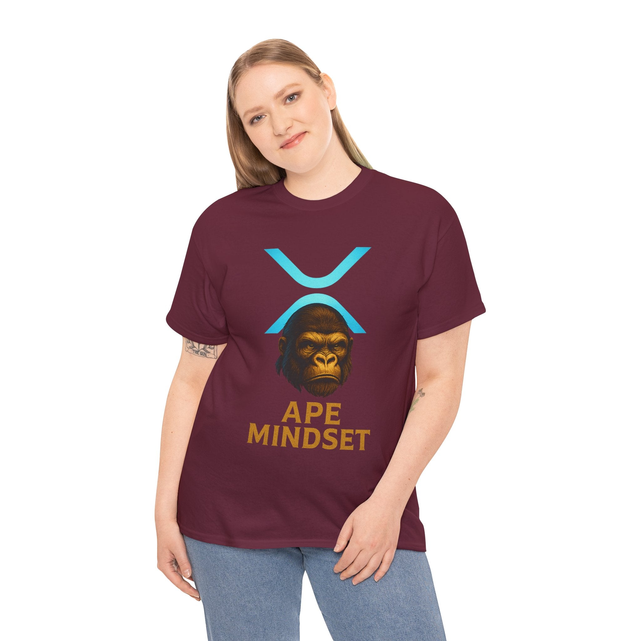 Ape Mindset T-Shirt — Crypto XRP Ape Graphic Tee