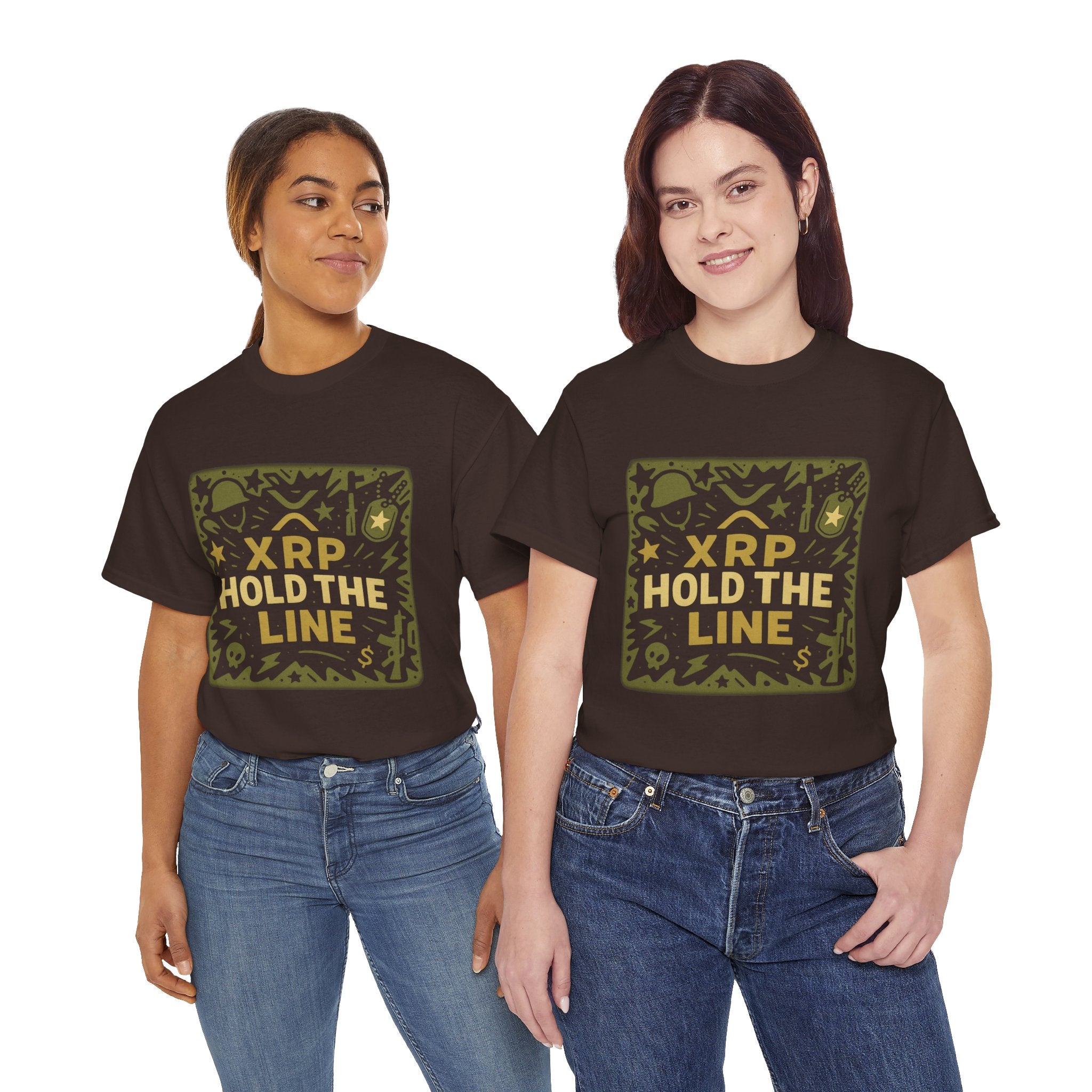 T-Shirt — XRP Hold The Line Crypto Graphic Tee