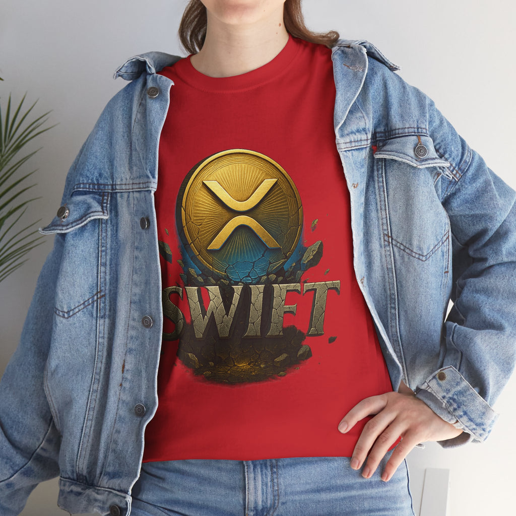 XRP Swift Cryptocurrency T‑Shirt — Ripple Coin Logo Graphic Tee