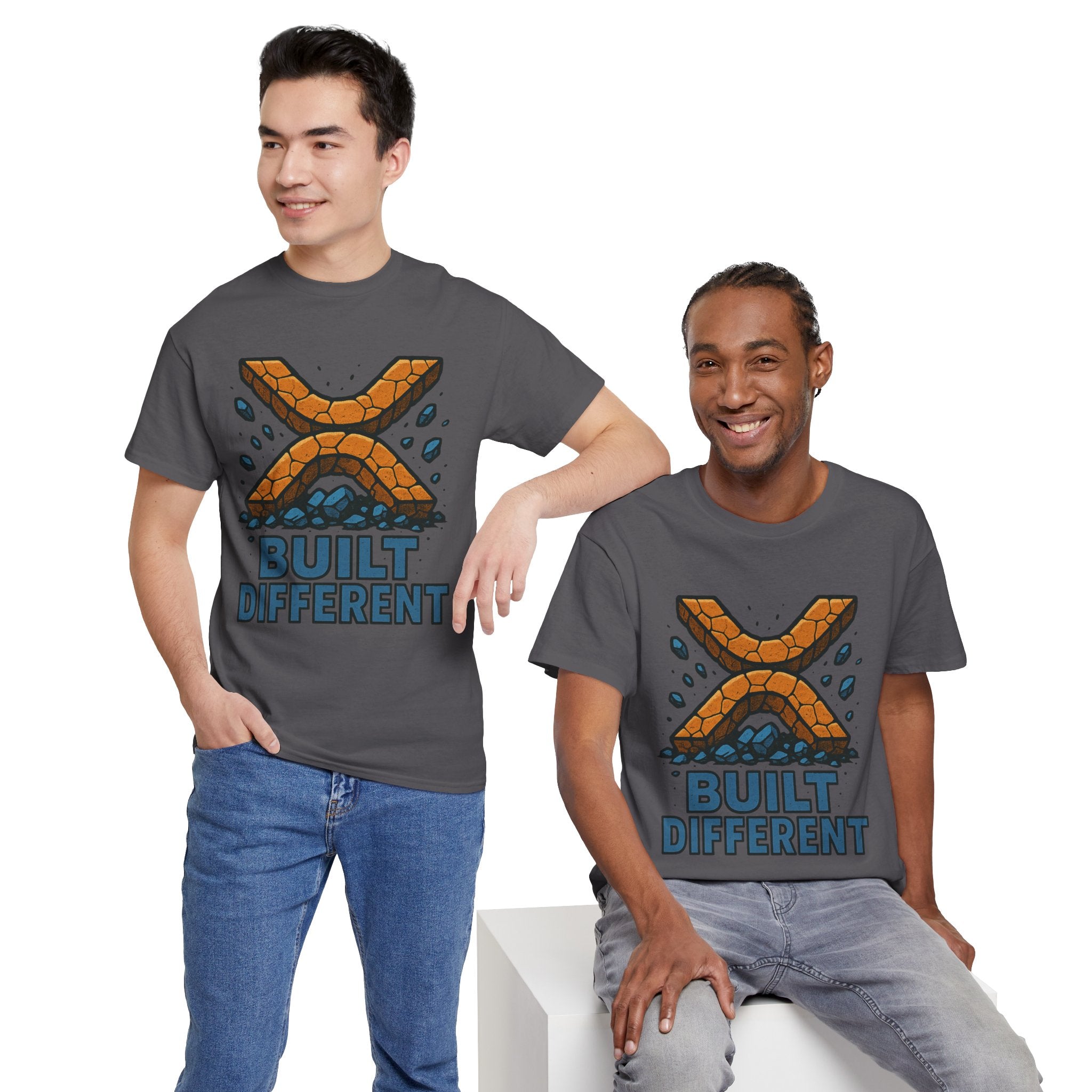 Built Different T-Shirt — Rugged Crypto X Design Tee