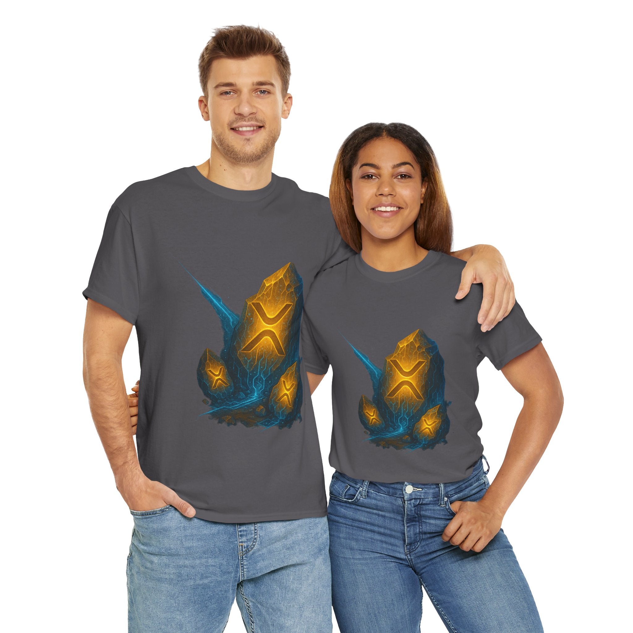 Rune Stone Graphic Tee — Glowing Mystic Rock T-Shirt