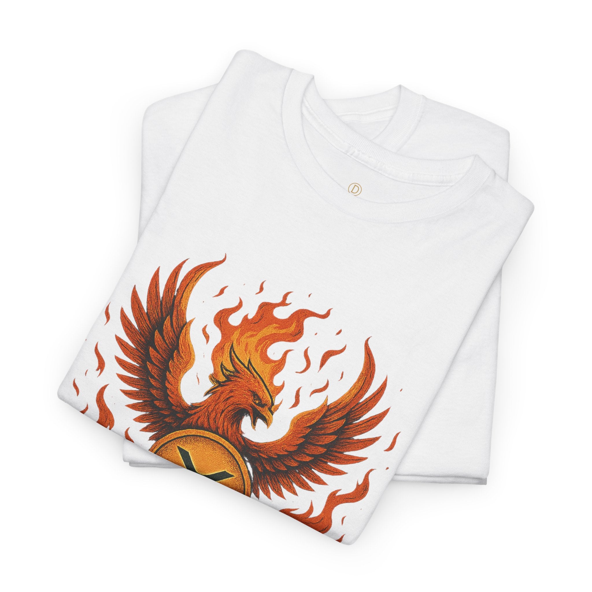 Phoenix Coin T‑Shirt — Fiery Phoenix Crypto Logo Tee