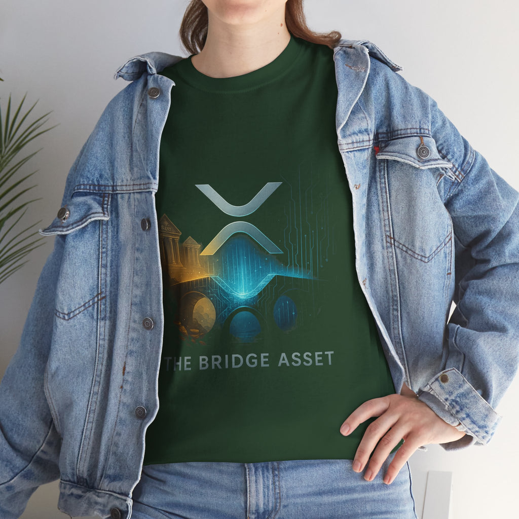 Ripple XRP Crypto Tee — 'The Bridge Asset' Logo T-Shirt