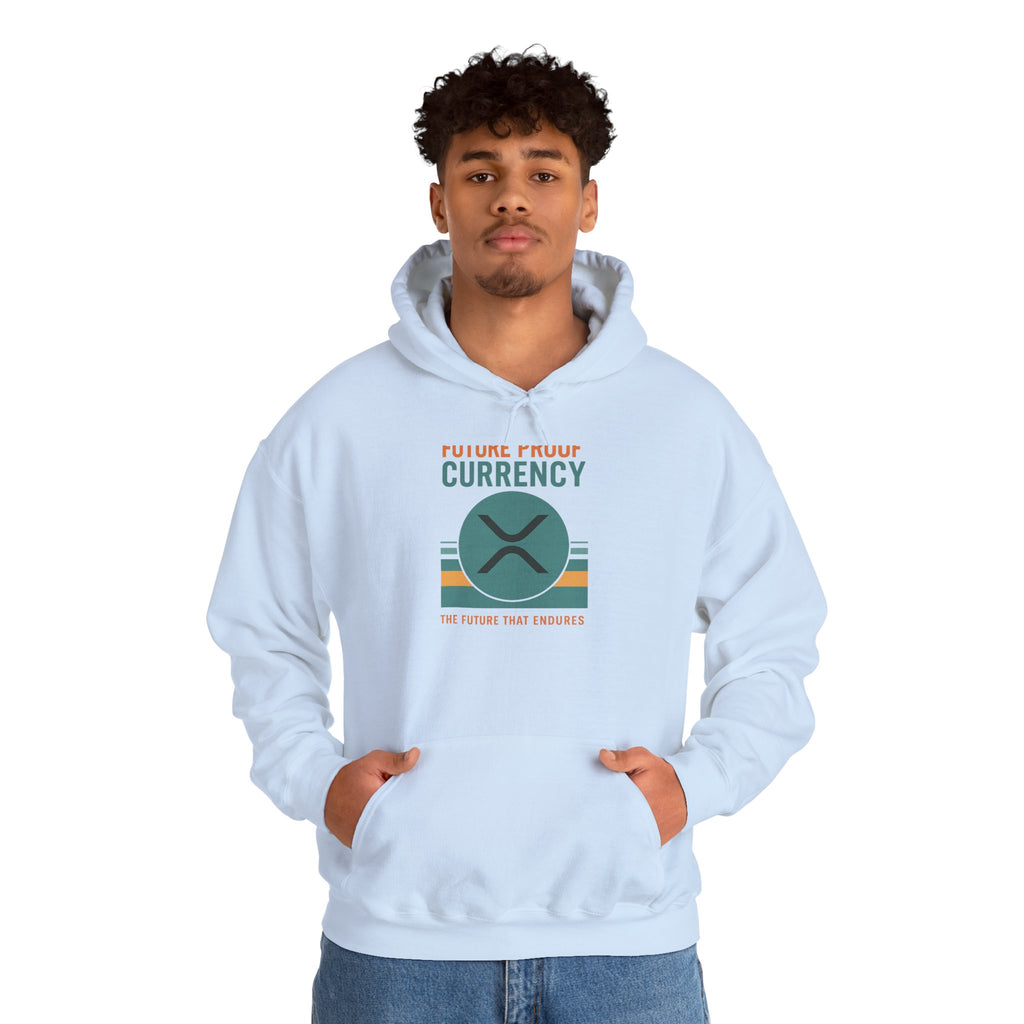 Ripple Crypto Hoodie – “Future Proof Currency” Retro Logo Sweatshirt