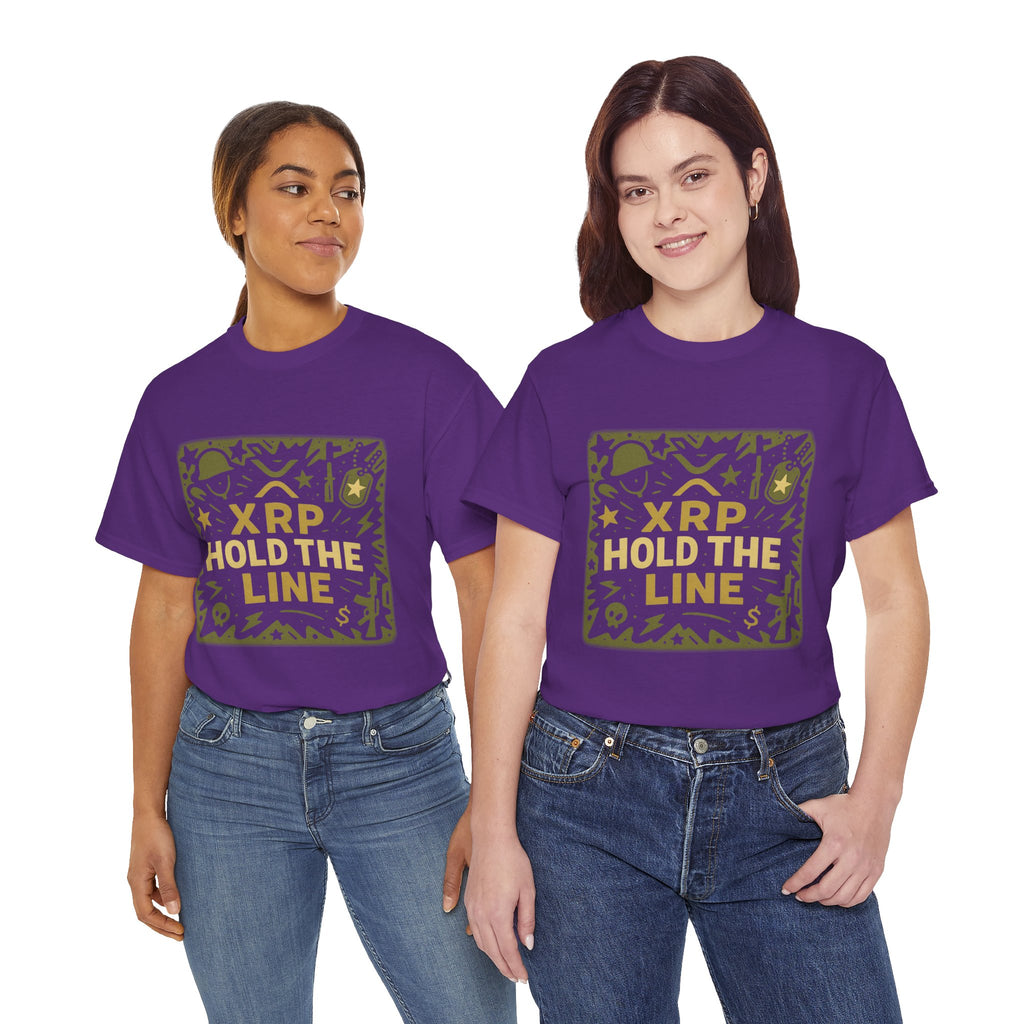 T-Shirt — XRP Hold The Line Crypto Graphic Tee