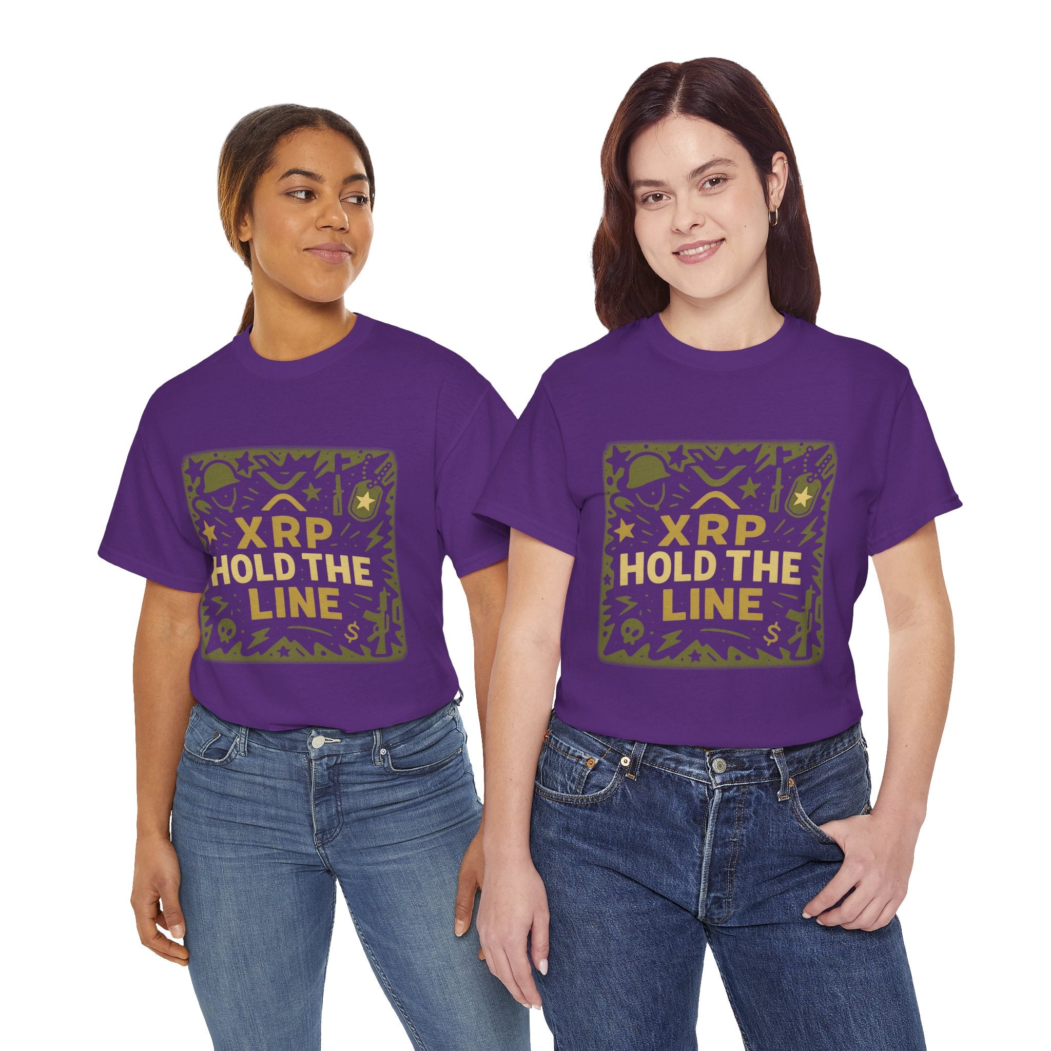 T-Shirt — XRP Hold The Line Crypto Graphic Tee
