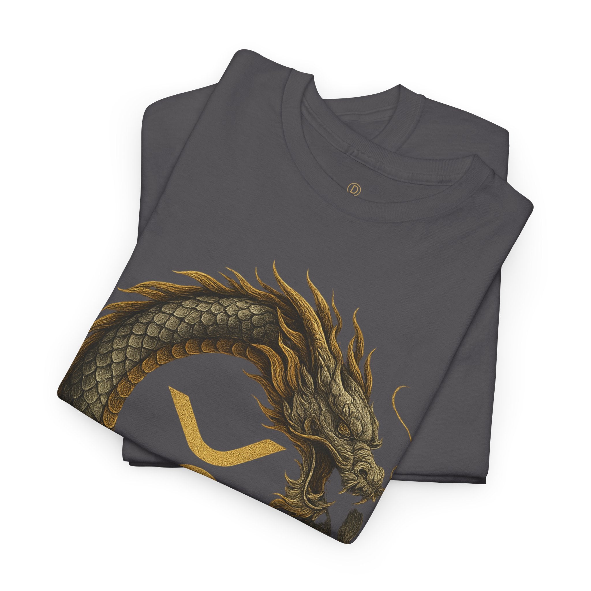 Dragon XRP Logo T-Shirt — Crypto XRP Circle Dragon Graphic Tee