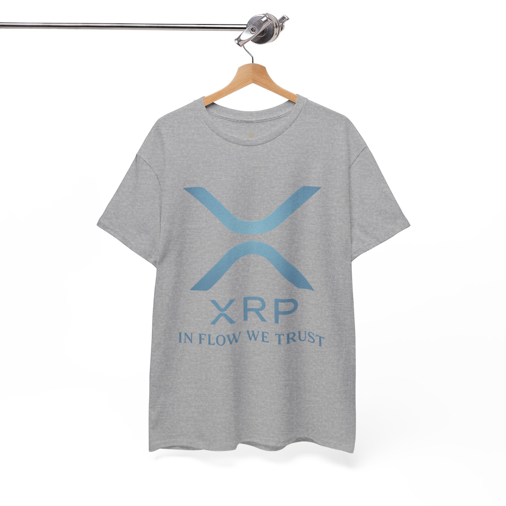 XRP Crypto Tee — "In Flow We Trust" Ripple Logo T-Shirt