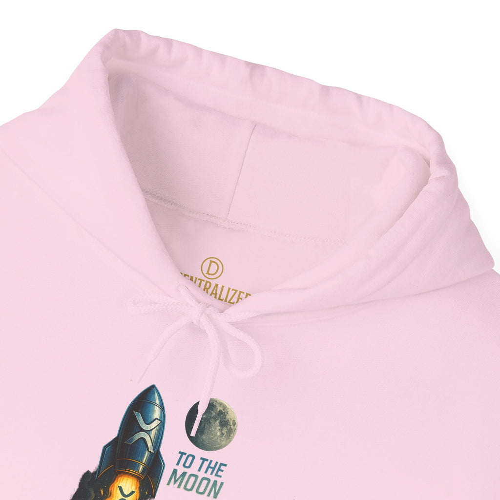 To the Moon Rocket Hoodie — Space Graphic Pullover