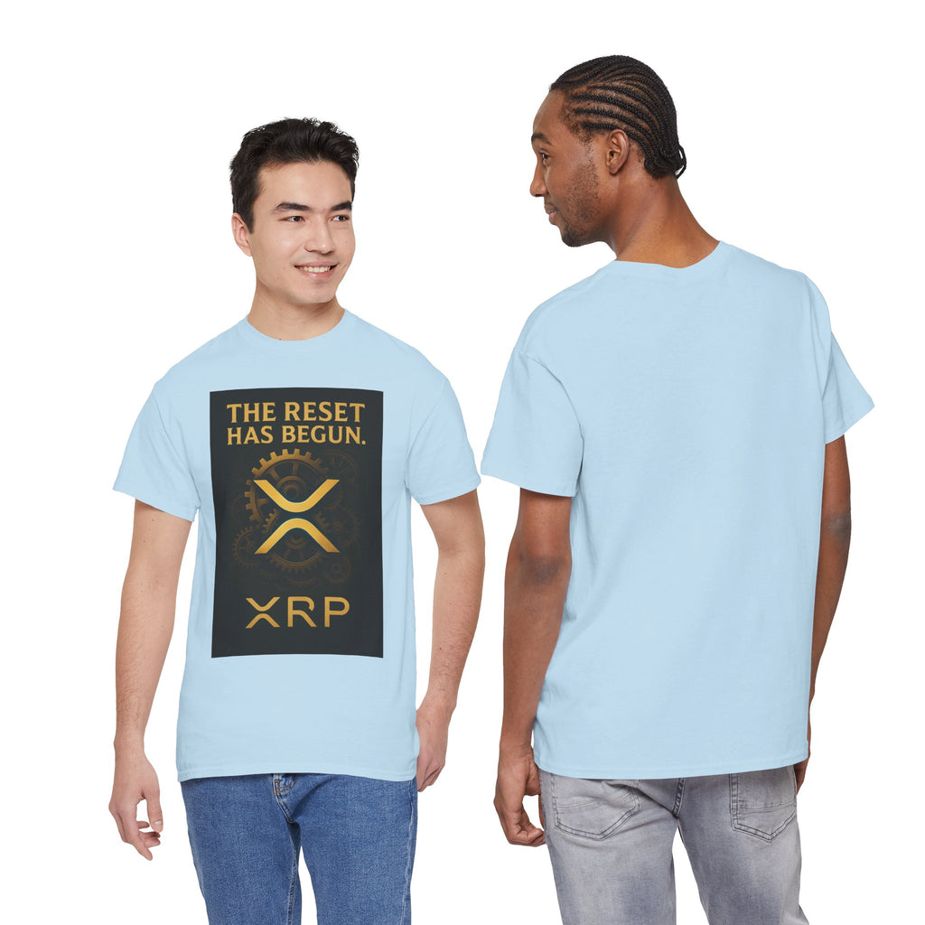 XRP Crypto Tee — "The Reset Has Begun" Bitcoin Alternative Shirt