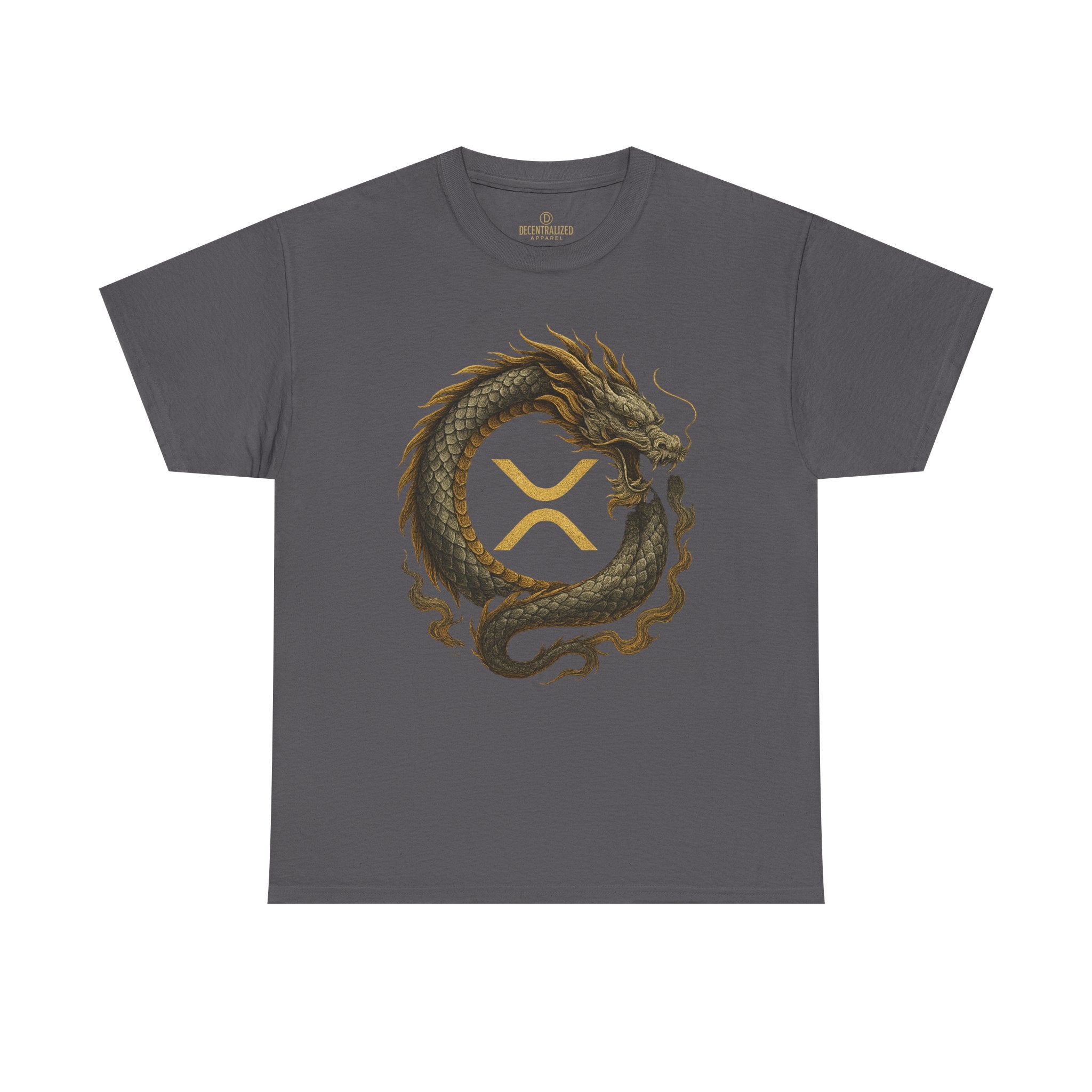 Dragon XRP Logo T-Shirt — Crypto XRP Circle Dragon Graphic Tee