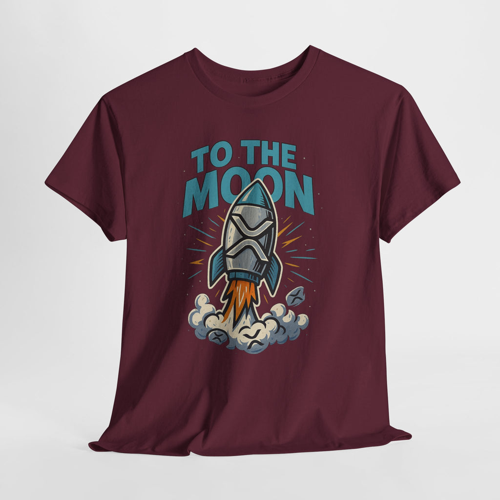 To The Moon Rocket T-Shirt — Space Graphic Tee for Crypto & Space Enthusiasts