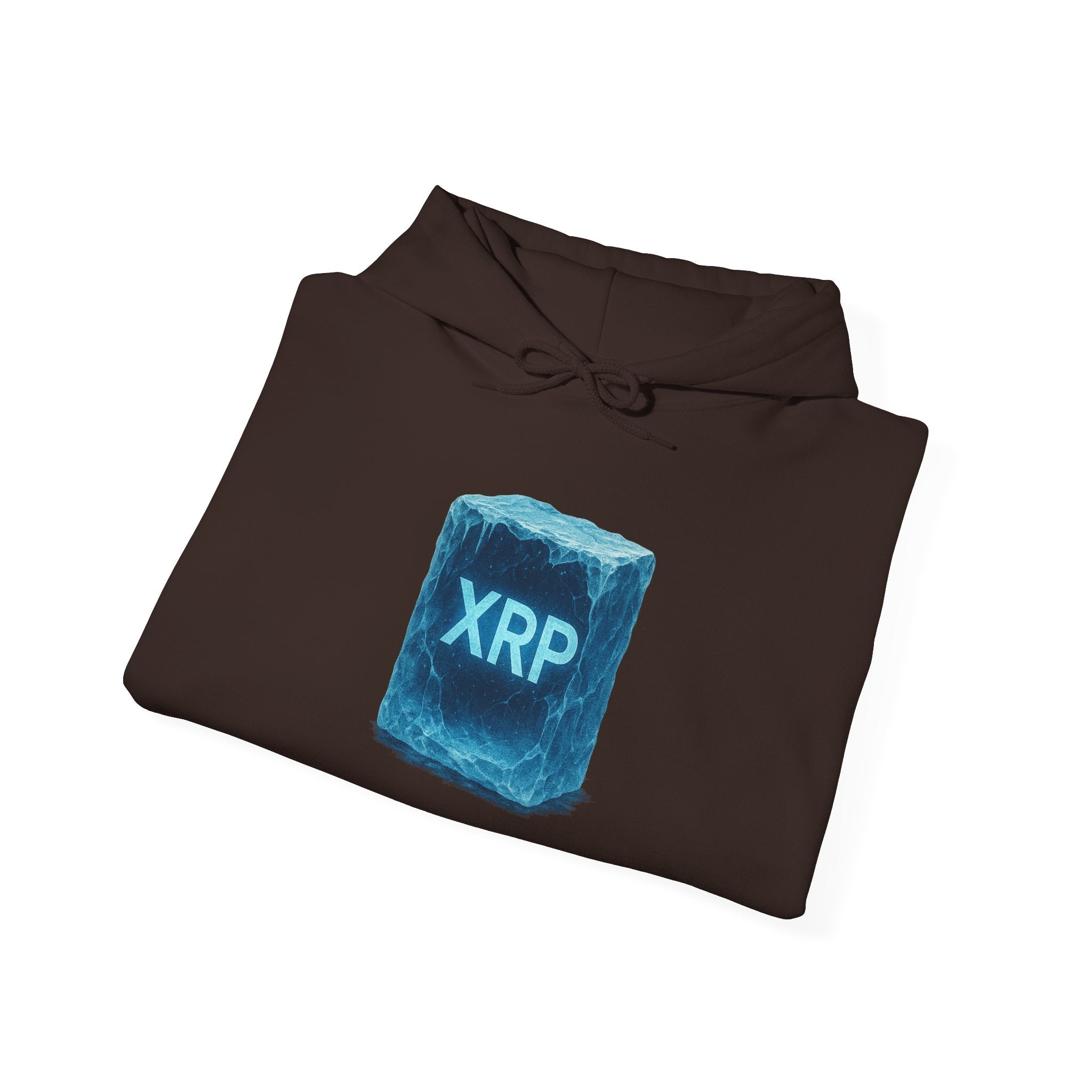 XRP Frozen Cube Hoodie — Crypto Ice Block Sweater for XRP Fans