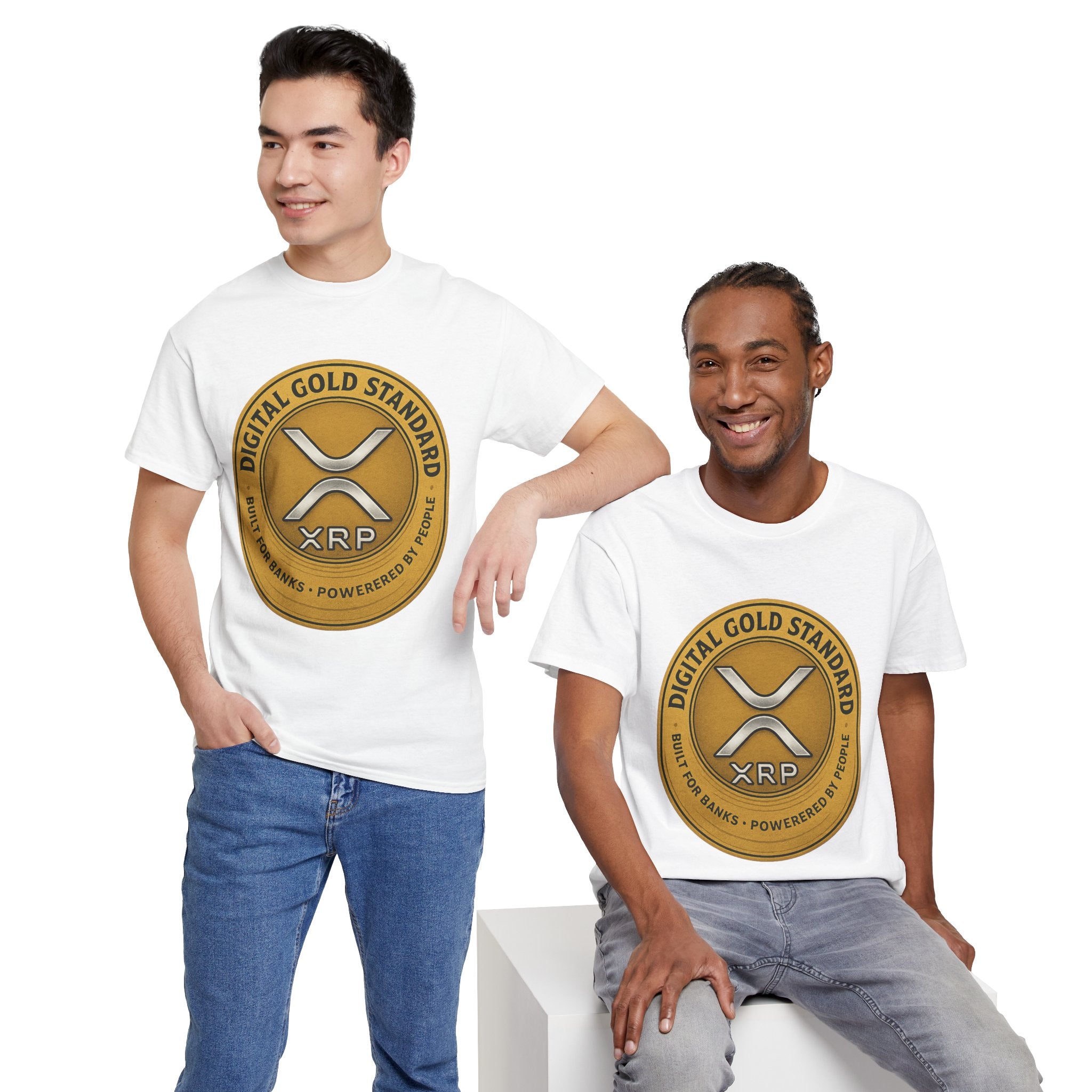 XRP Digital Gold Tee – Cryptocurrency Logo Shirt