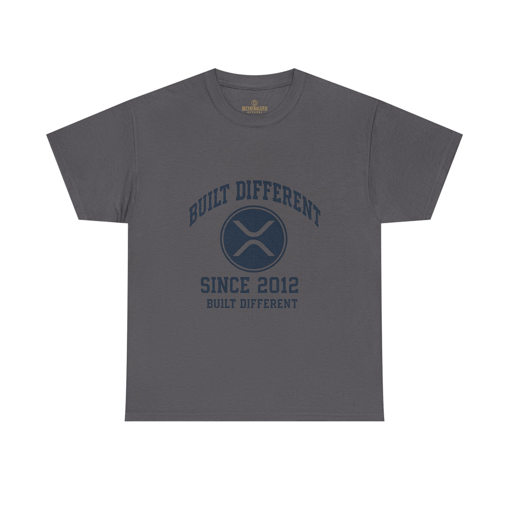 Built Different Since 2012 T-Shirt – Ripple XRP Logo Tee