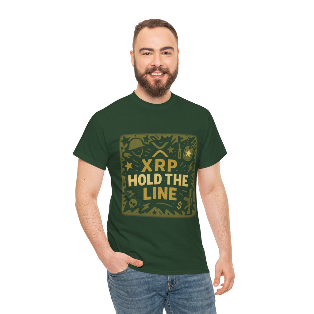 T-Shirt — XRP Hold The Line Crypto Graphic Tee