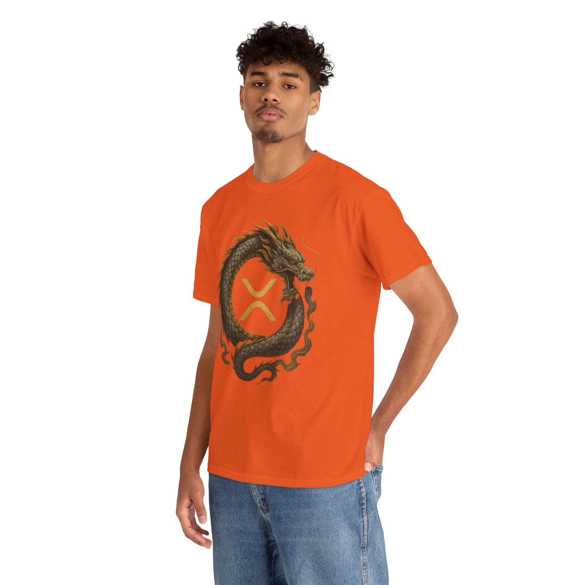 Dragon XRP Logo T-Shirt — Crypto XRP Circle Dragon Graphic Tee