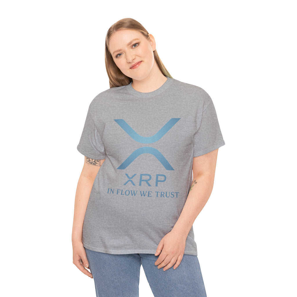 XRP Crypto Tee — "In Flow We Trust" Ripple Logo T-Shirt