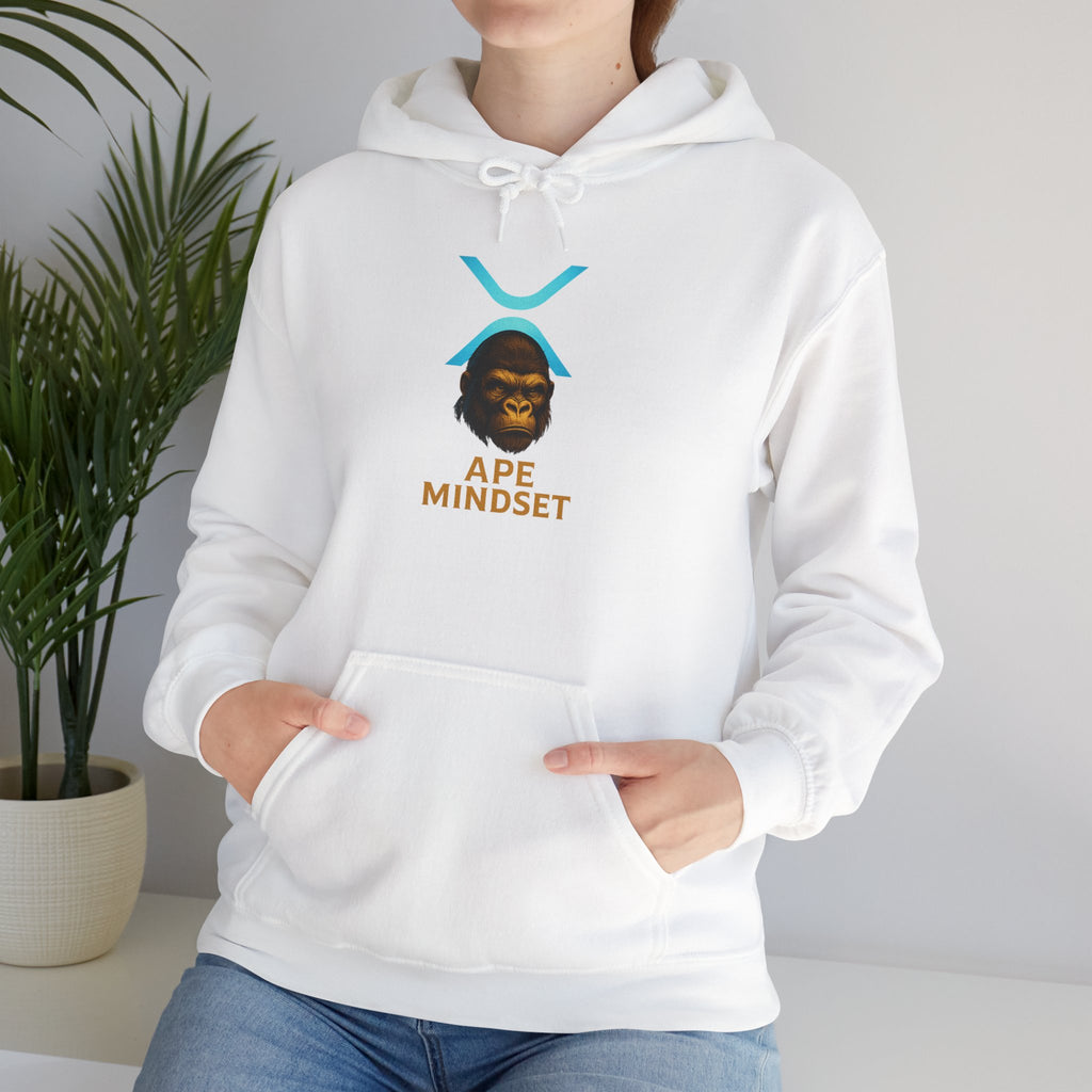 Ape Mindset Hoodie — Crypto XRP Logo Gorillaz Graphic Sweatshirt