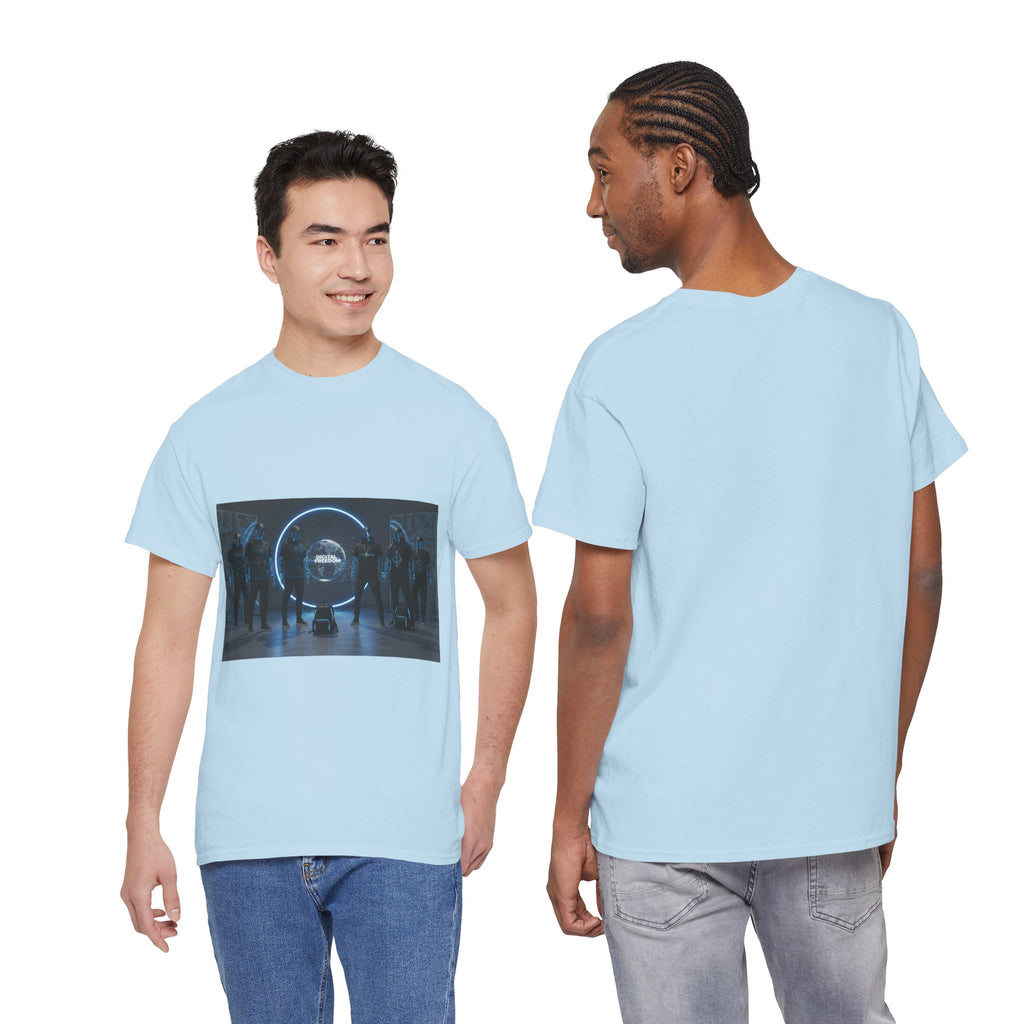Sci‑Fi Portal Graphic Tee — Futuristic Neon Crew T-Shirt