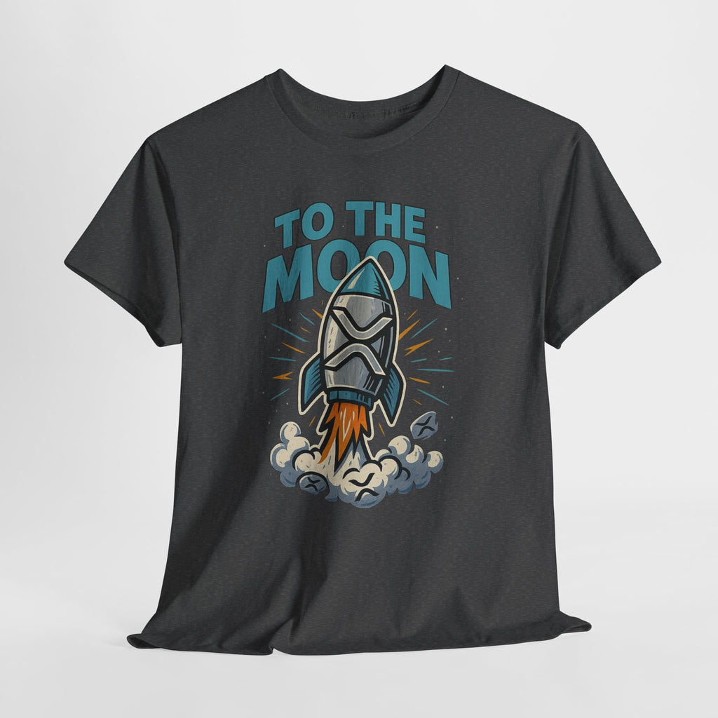 To The Moon Rocket T-Shirt — Space Graphic Tee for Crypto & Space Enthusiasts