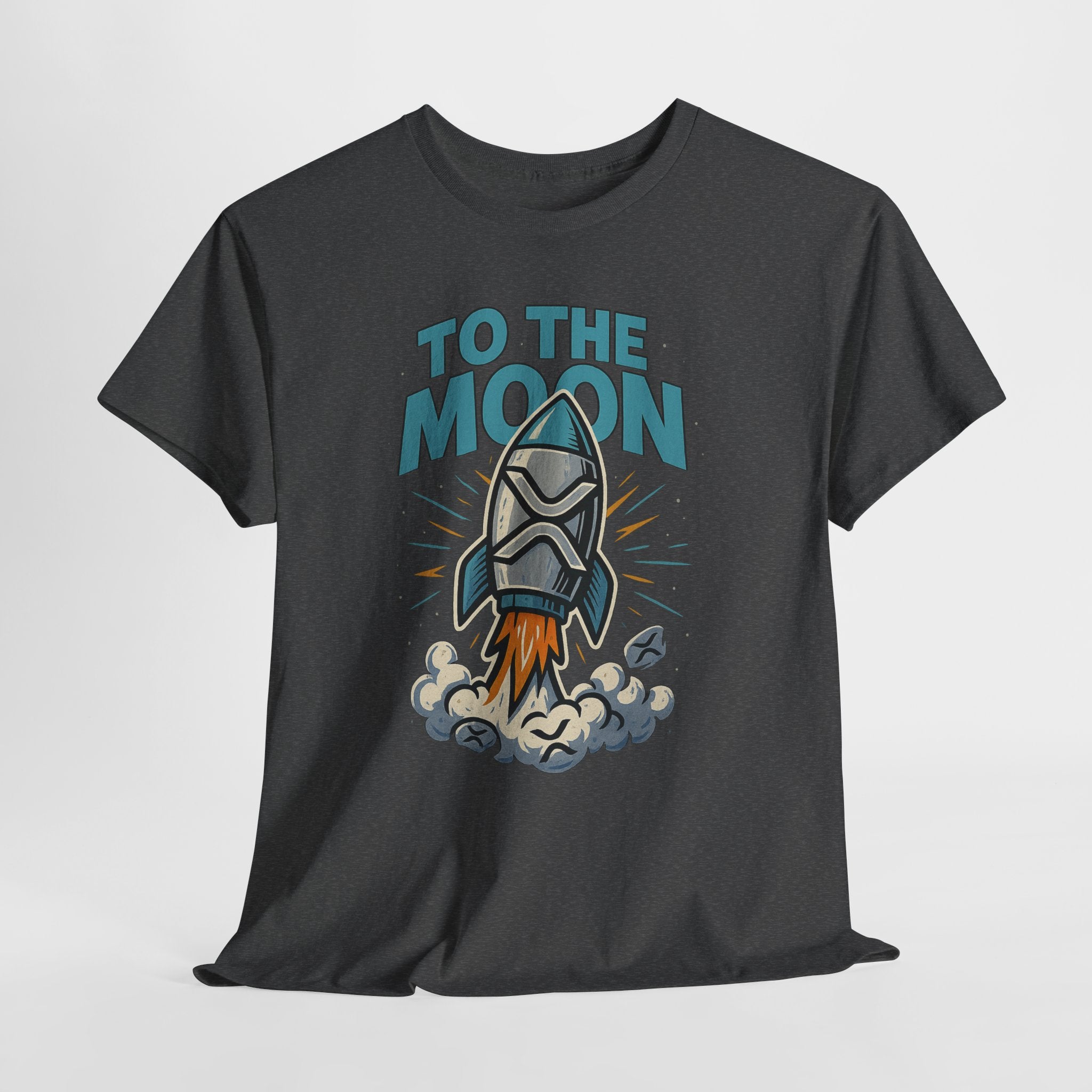 To The Moon Rocket T-Shirt — Space Graphic Tee for Crypto & Space Enthusiasts