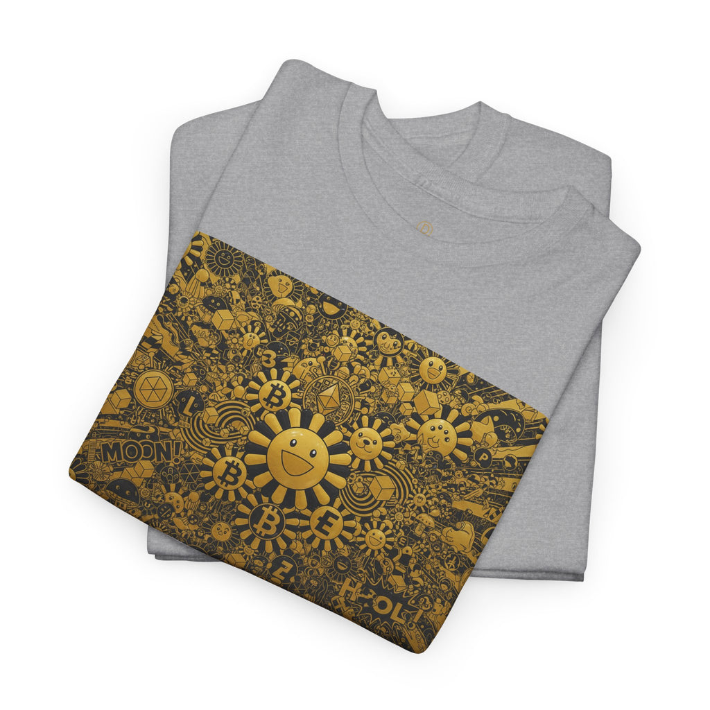 Sunflower Burst T‑Shirt — Golden Sunflower Pattern Tee