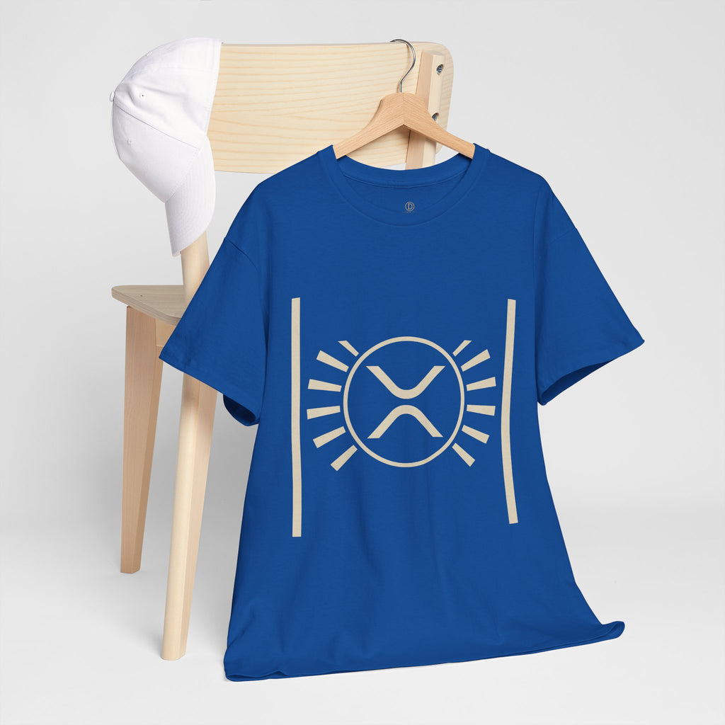XRP Sun Logo T‑Shirt — Minimal Crypto Ripple Tee