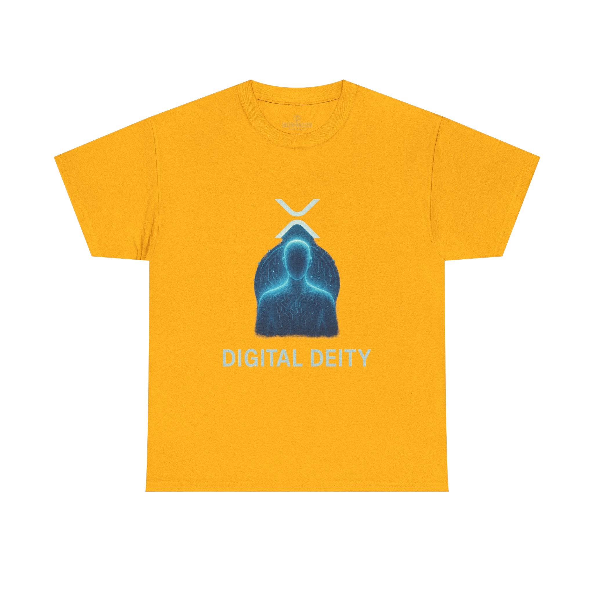 Digital Deity T‑Shirt — Futuristic Neon Tech Hoodie Tee