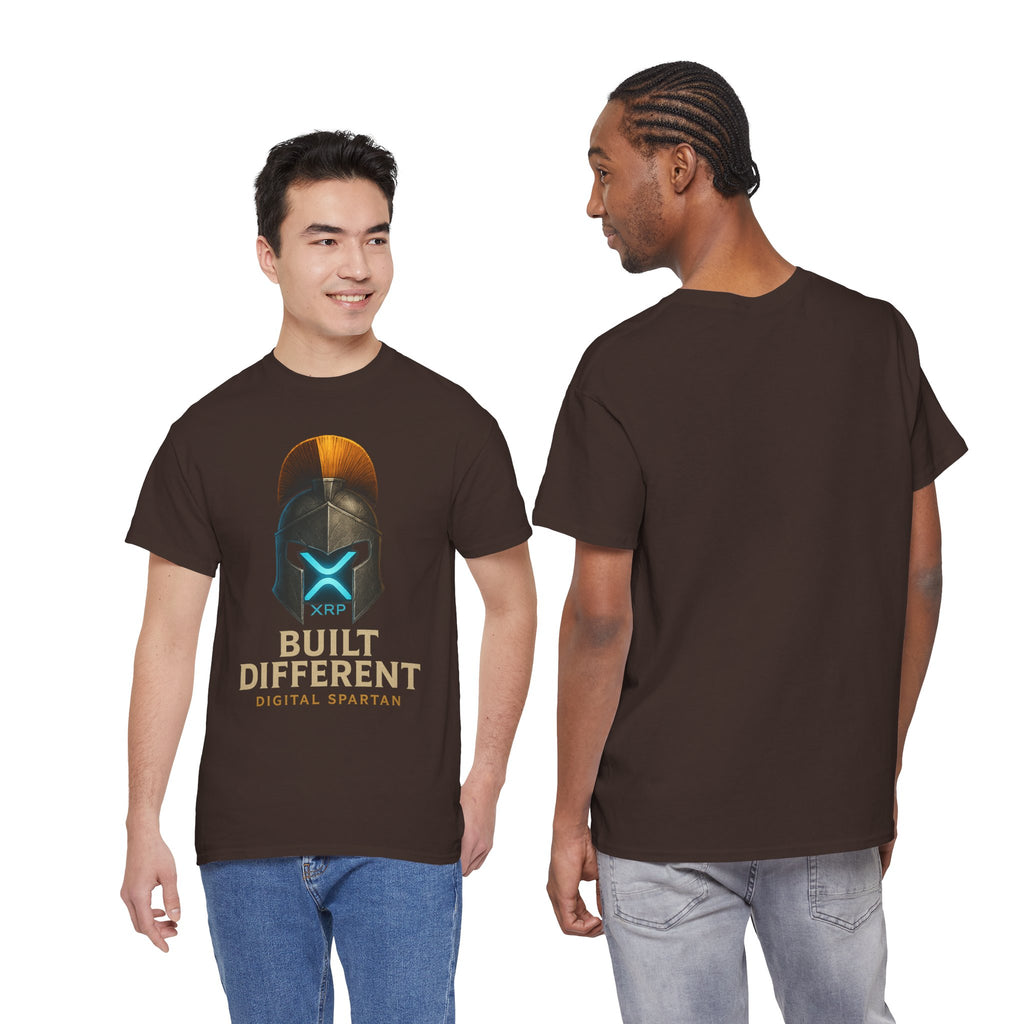 Built Different Spartan Tee — Digital Spartan XRP Crypto T-Shirt