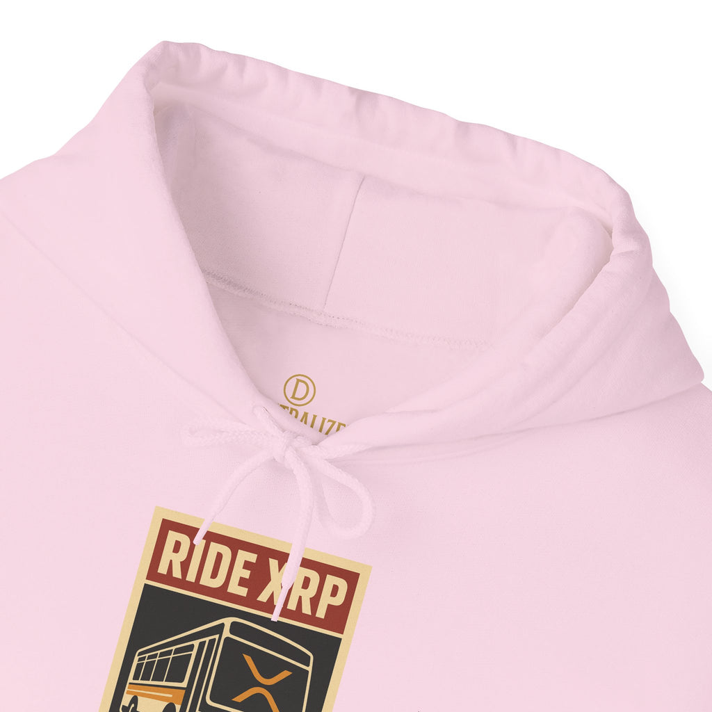 XRP Crypto Hoodie — "Ride XRP, Dump Swift" Retro Badge