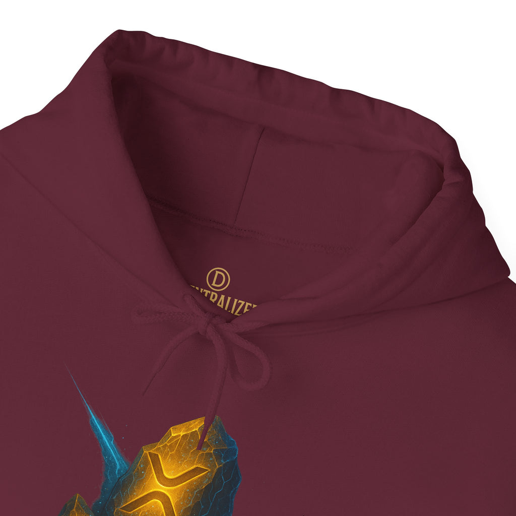 Rune Stone Hoodie — Glowing Mystic Rock Graphic Hooded Sweatshirt