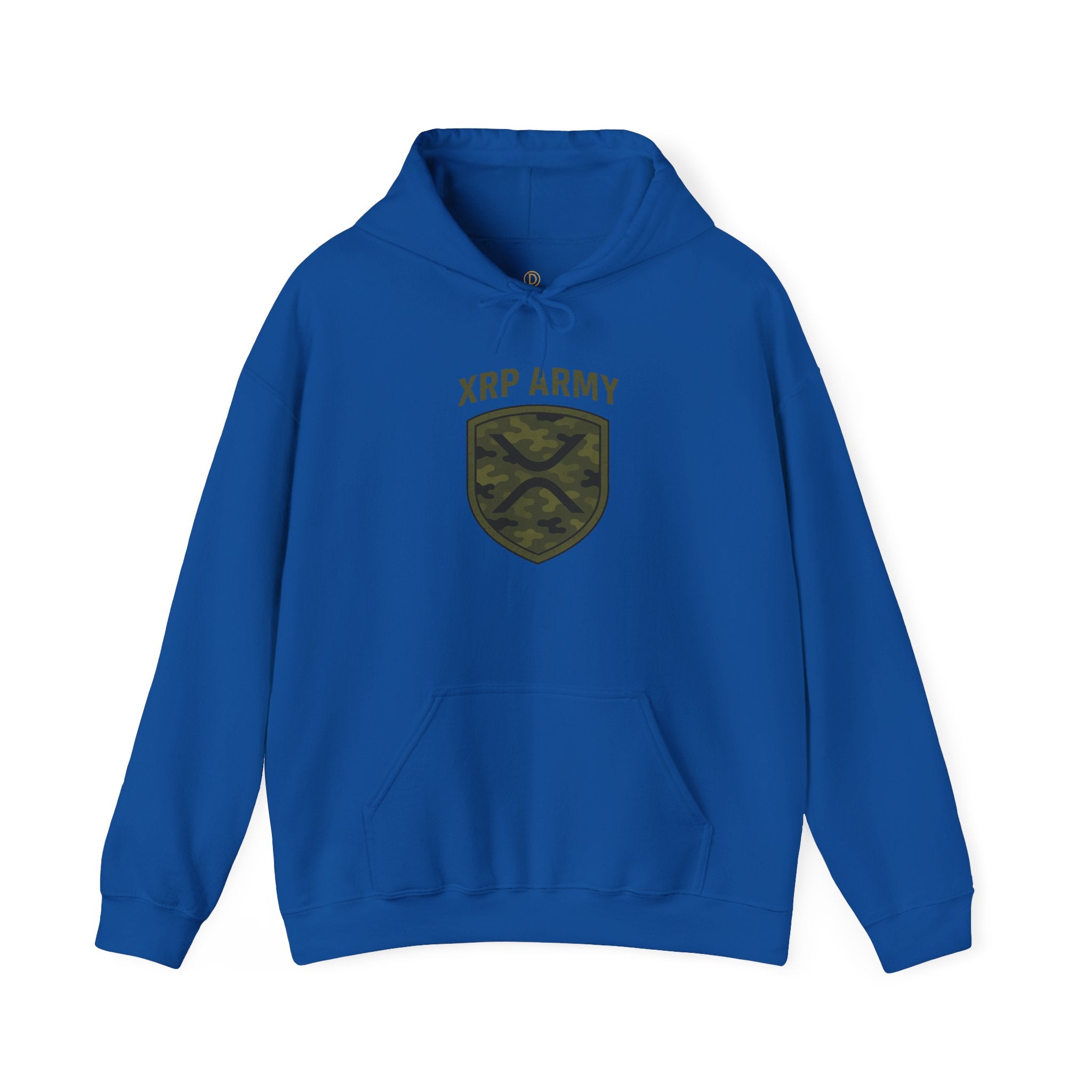 XRP Army Hoodie – Crypto Shield Camouflage Sweatshirt