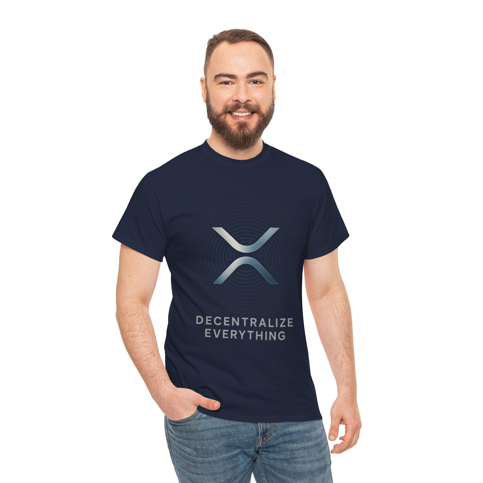 XRP 'Decentralize Everything' Tee - Crypto Logo T-Shirt