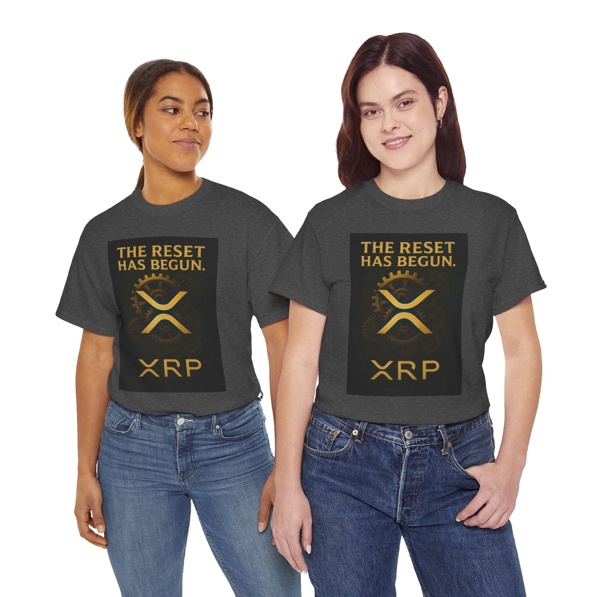 XRP Crypto Tee — "The Reset Has Begun" Bitcoin Alternative Shirt
