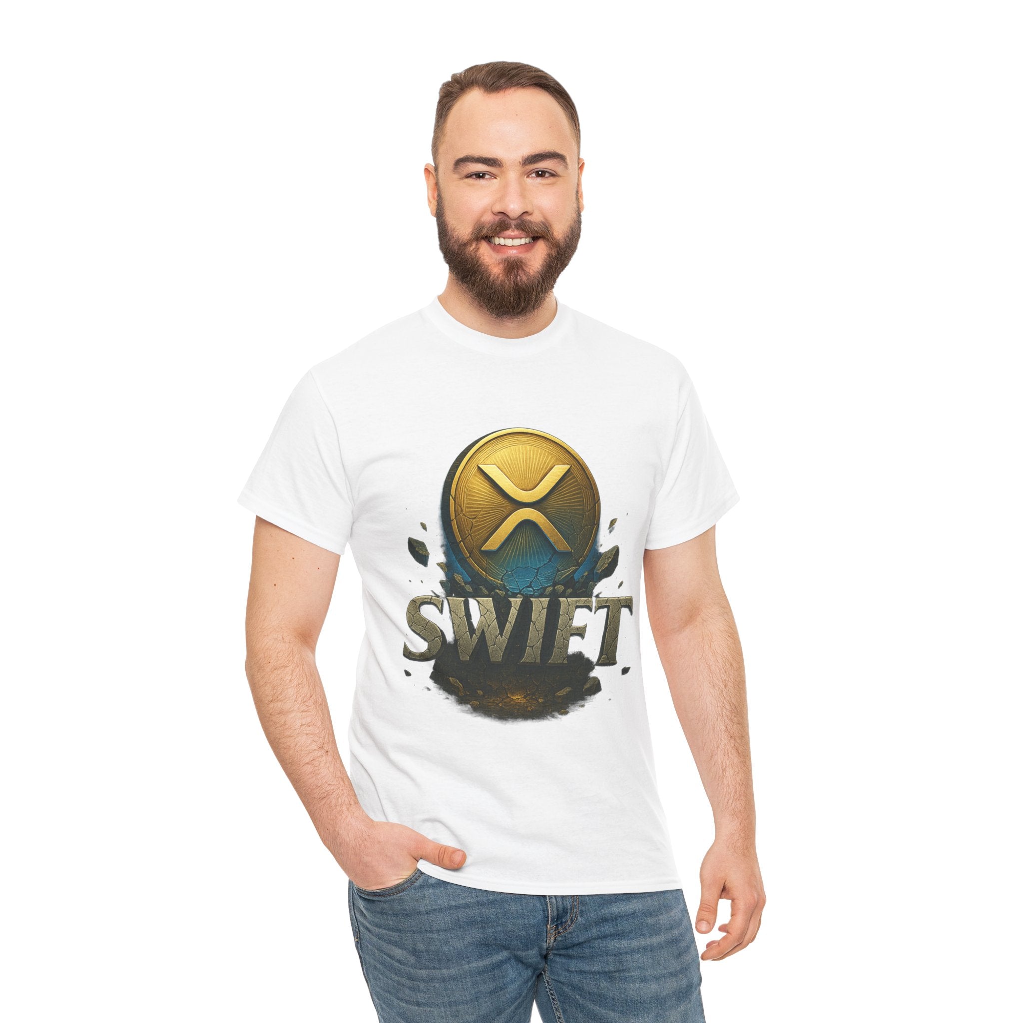 XRP Swift Cryptocurrency T‑Shirt — Ripple Coin Logo Graphic Tee